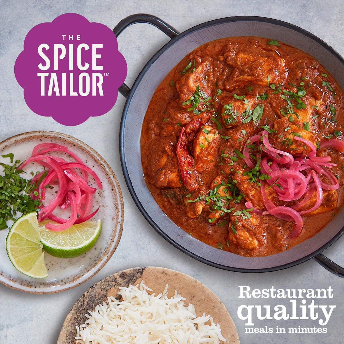 The Spice Tailor Southern Madras Curry Sauce Meal Kit - 10 Minute Meal | Pack of 5 | 1500g 6