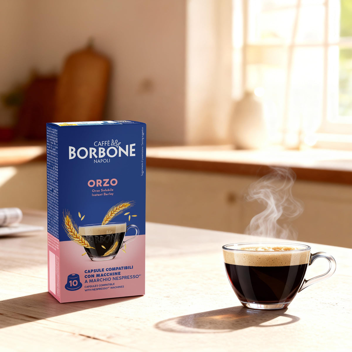 Caffè Borbone Soluble Barley Capsules - 60 Count | Lactose-Free | Nespresso Compatible 4