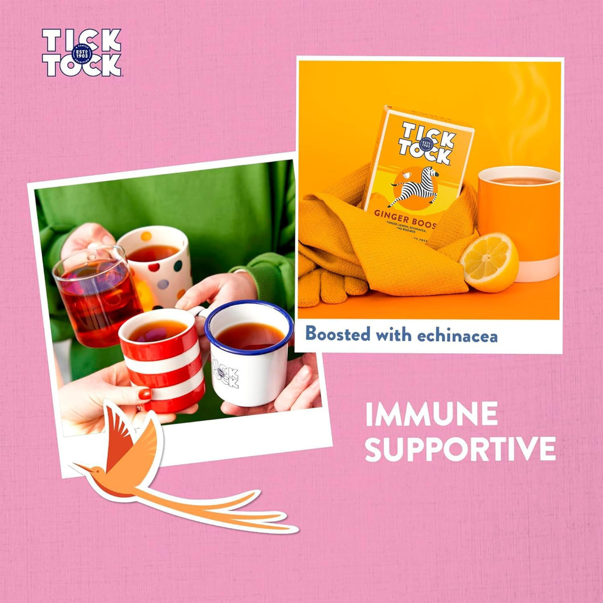 Tick Tock Wellbeing Selection Box - Herbal Tea Gift Set | 3 Flavours | 120 Teabags 4