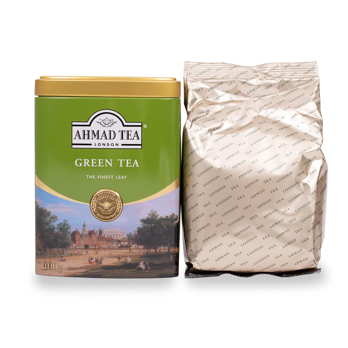 Ahmad Tea Green Tea Loose Leaves - 100g Caddy | Garden Fresh | Hand Plucked 10