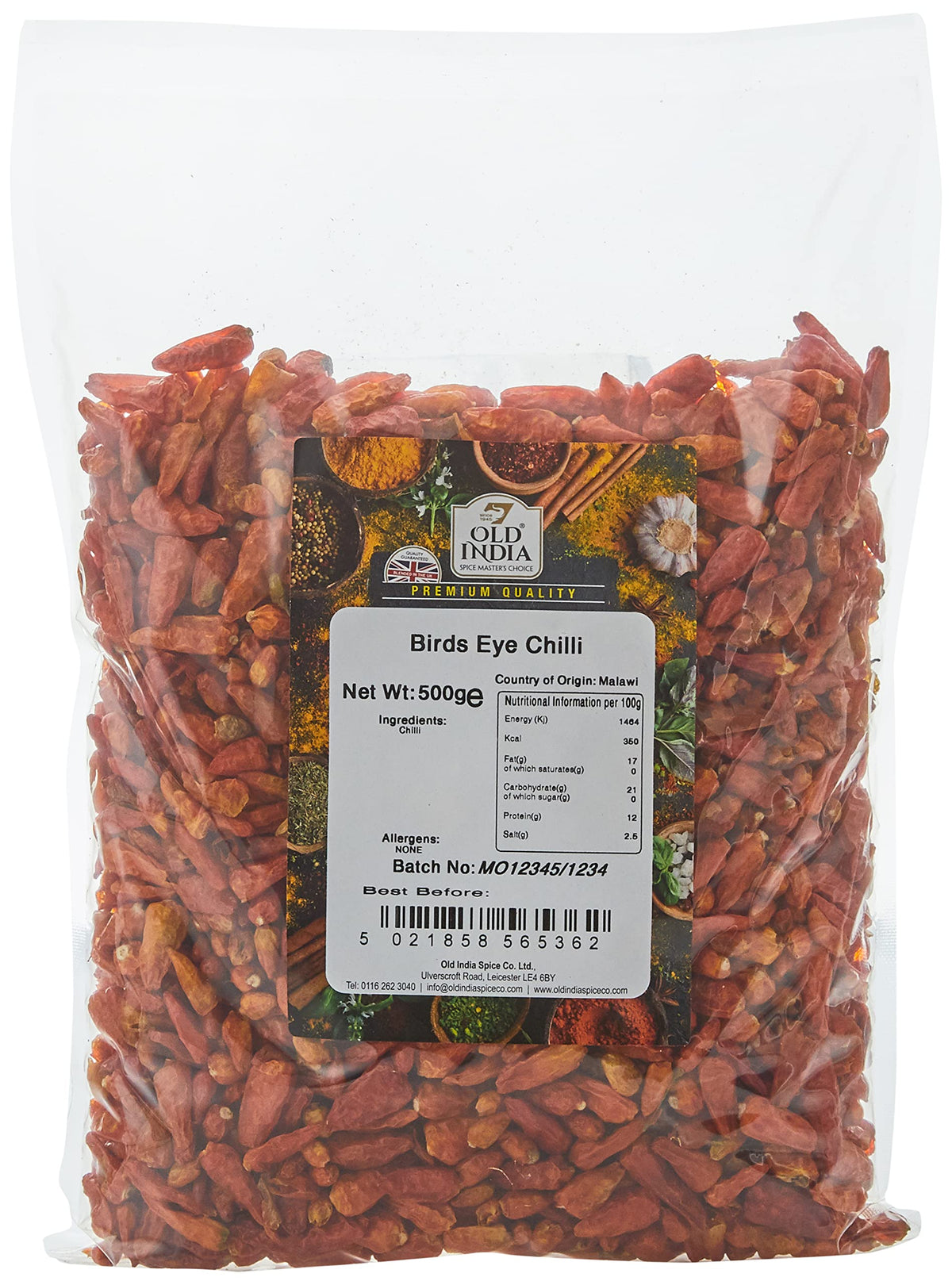 Old India Birds Eye Chilli - 100% Natural, Additive-Free | 500g 1