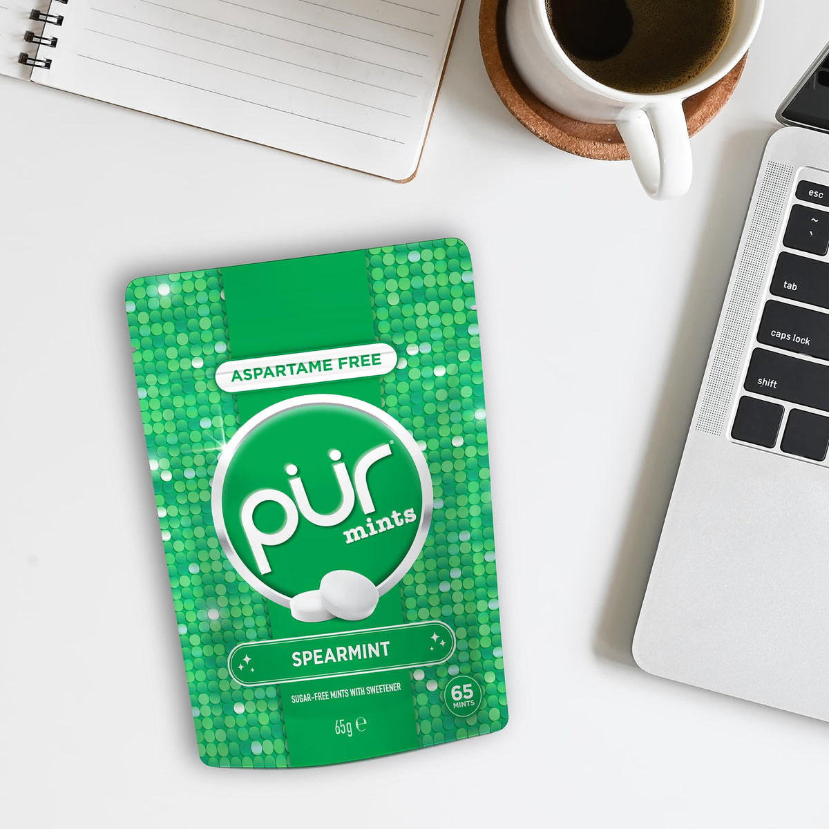 PUR Mints Spearmint - Sugar Free, Aspartame Free, Made with Xylitol | 65 Count (Pack of 3) 5