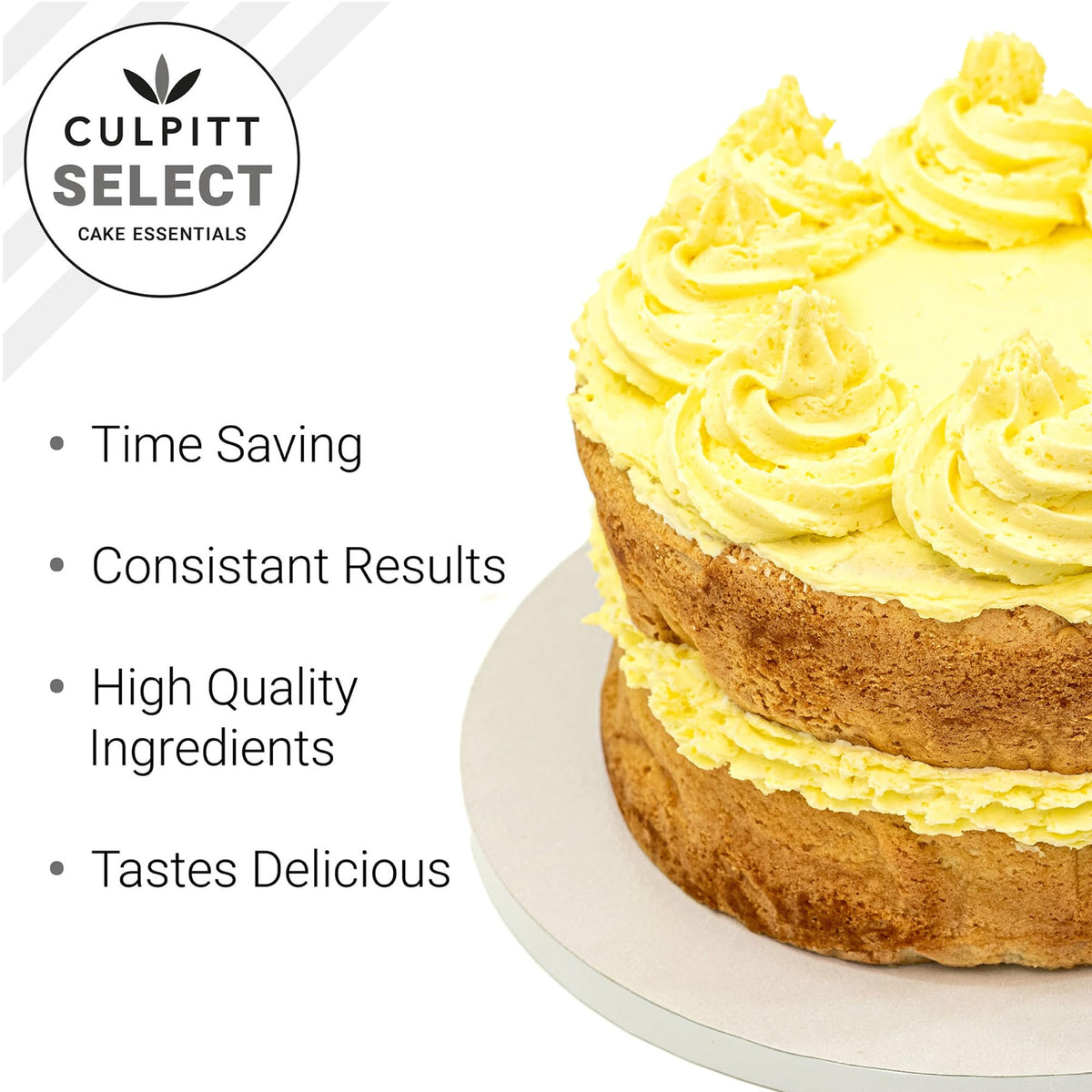 Culpitt Select Lemon Cake Mix - Makes 2 x 8" Cakes | Just Add Water | 1kg