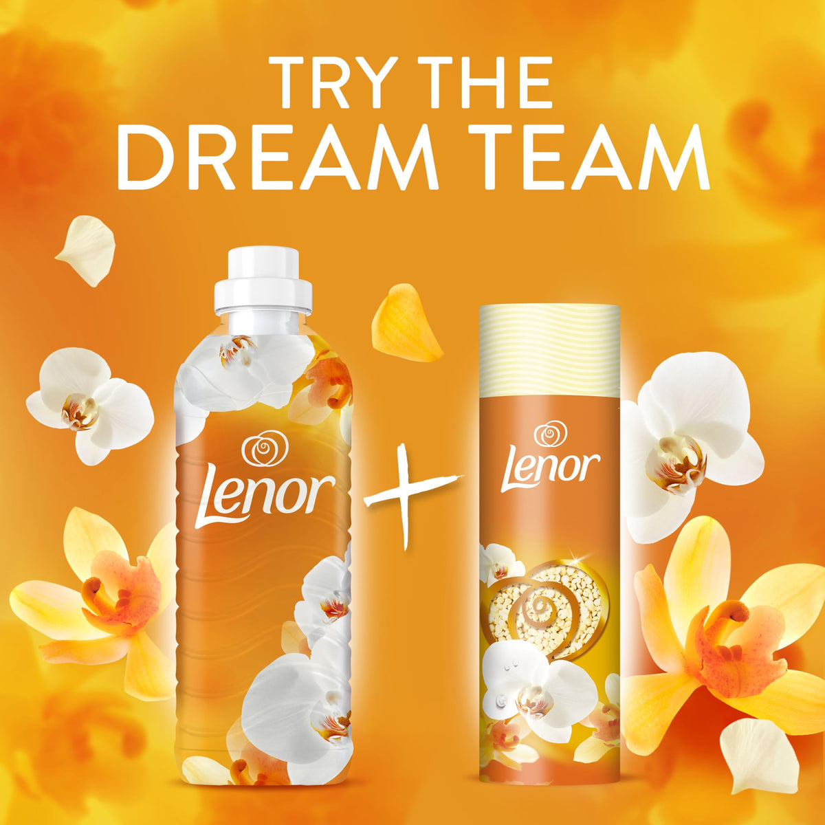 Lenor Gold Orchid Scent Booster Beads - 6 x 155g Packs | Non-Stop Freshness 6