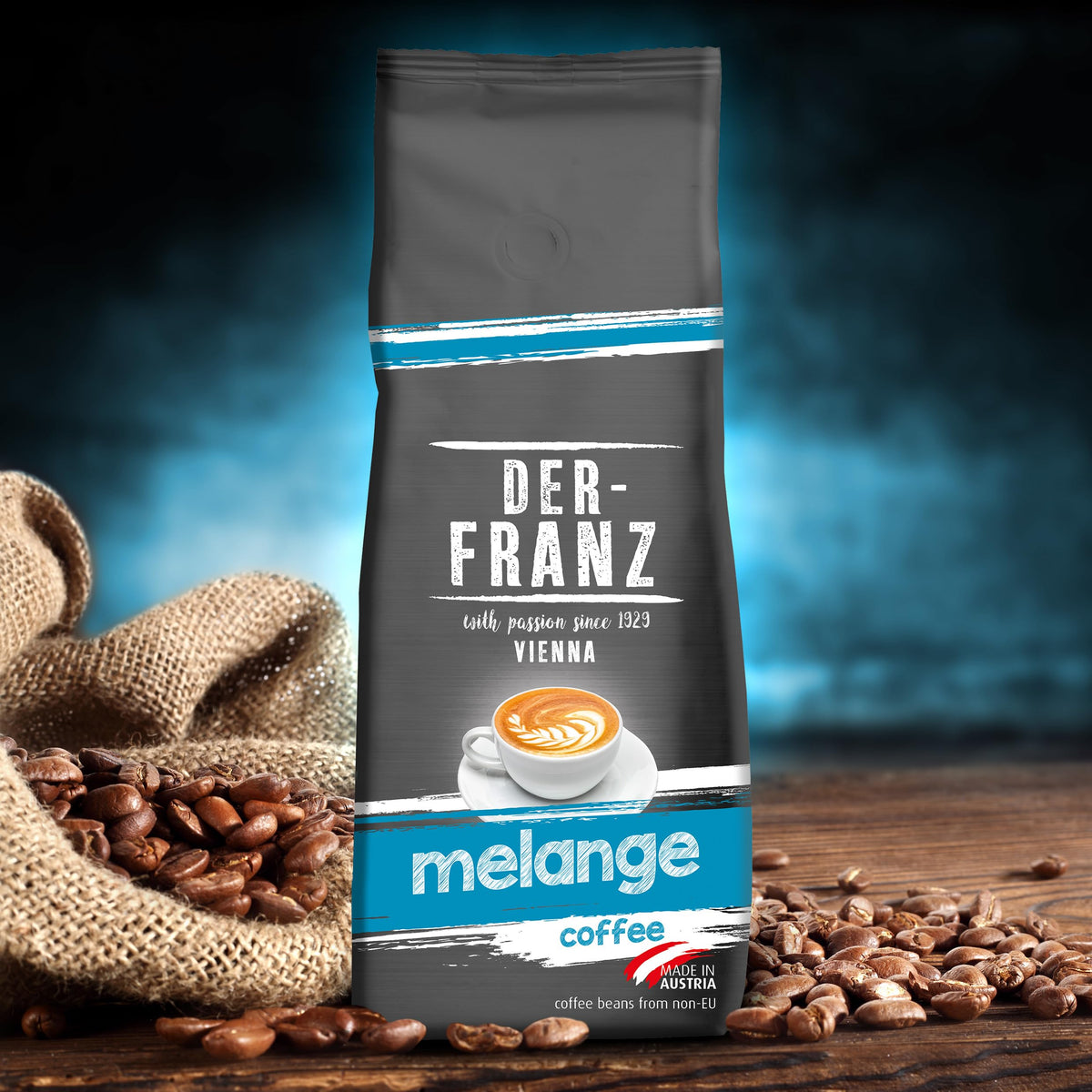 Der-Franz Melange Coffee Beans - Traditional Viennese Blend | 100% Arabica | 3 x 500g 4