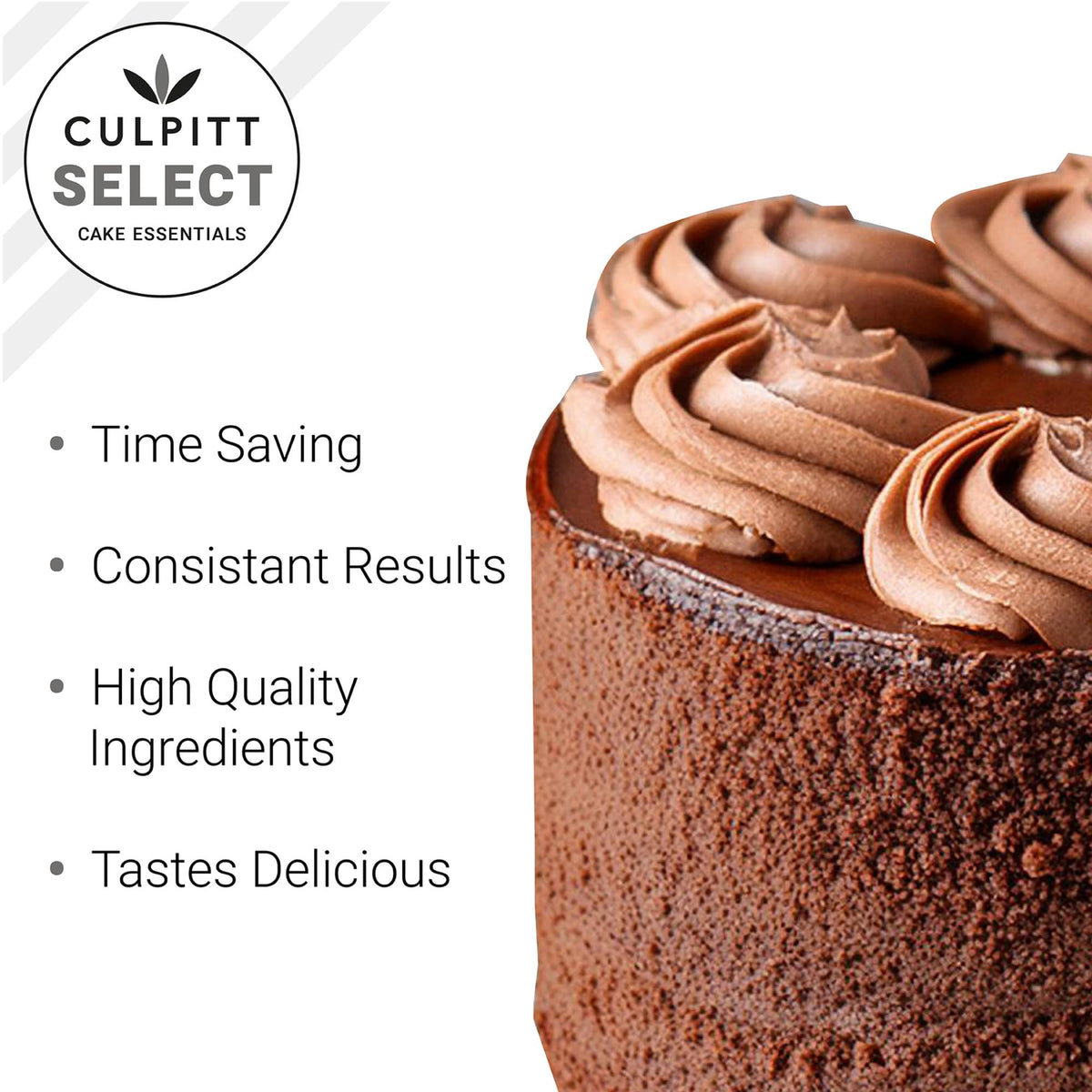 Culpitt Select Chocolate Cake Mix - 1kg | Makes 2 x 8" Cakes | Just Add Water