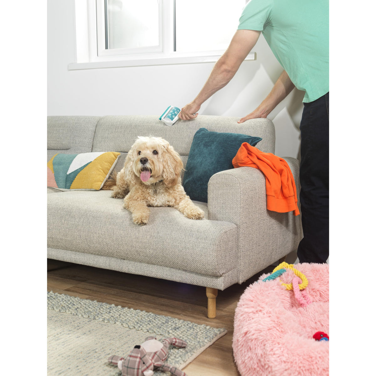 Beldray PetPlus Lint Roller - Reusable Gel Pet Hair Remover | 2 Pack | Antibacterial 3