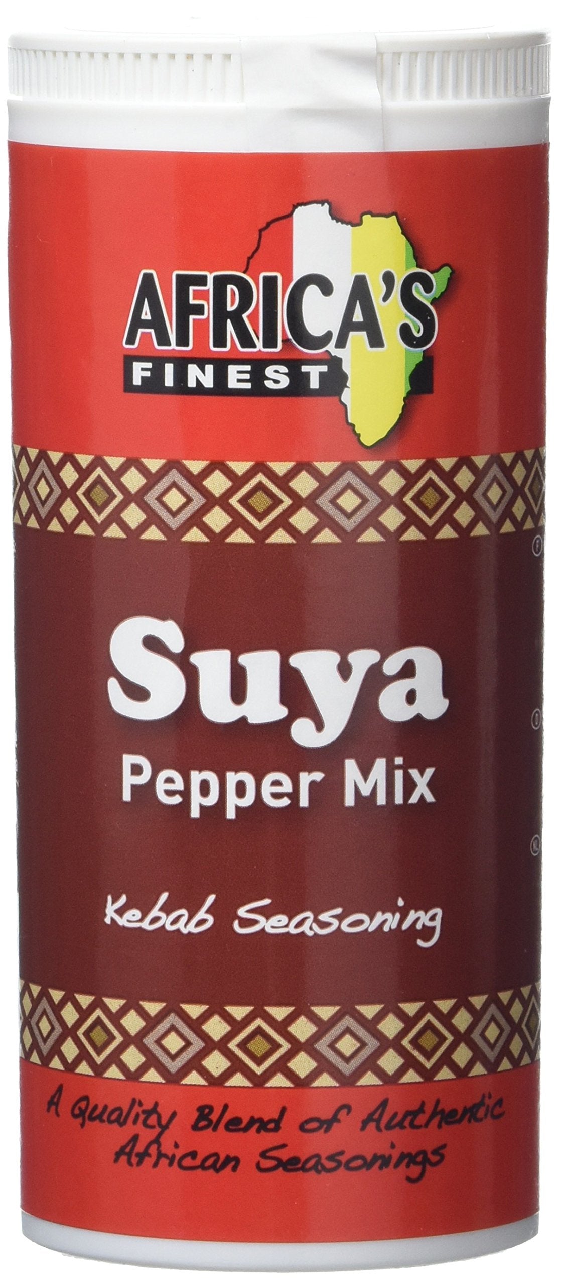 Africa's Finest Suya Pepper Mix - Authentic West African Meat Seasoning | 100g Tubs (Pack of 6) 1