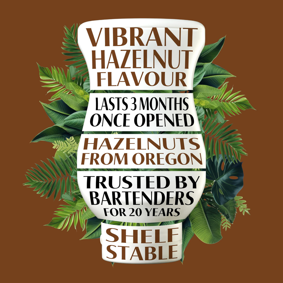 Reàl Infused Exotics Cream of Hazelnut Syrup - Made with Oregon Hazelnuts | 500ml