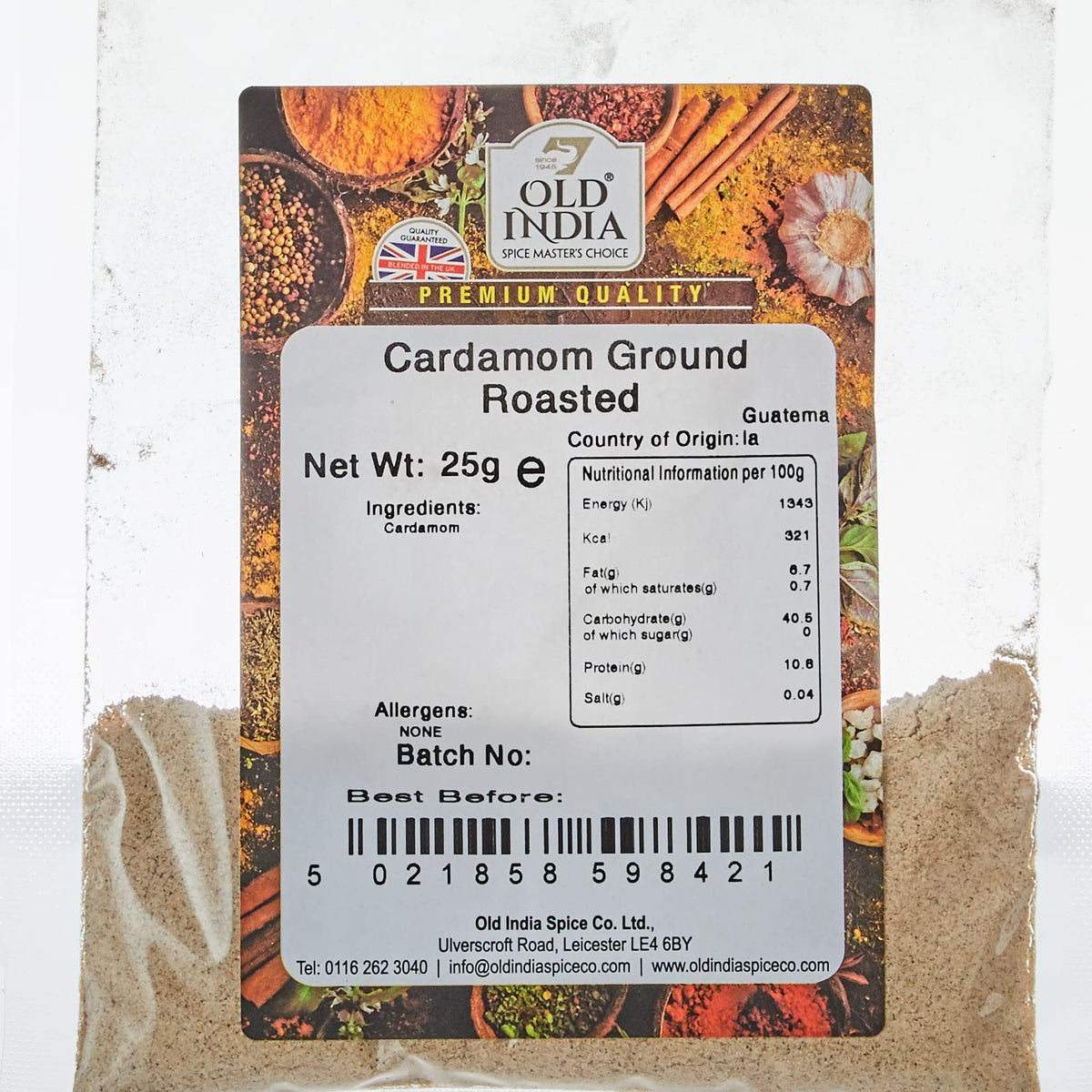 Old India Ground Roasted Cardamom - 25g 2