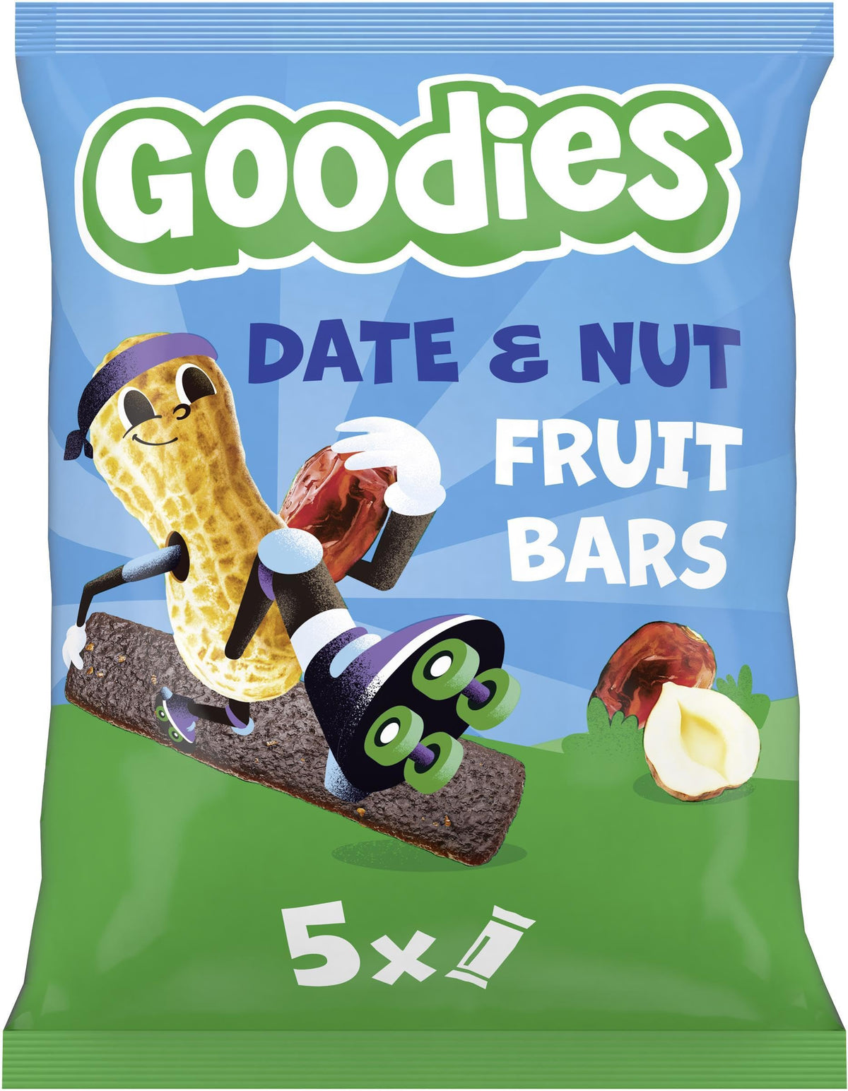 Goodies Date & Nuts Fruit Bars - Kids Snack, Gluten-Free, Vegan, 12 x 20g 7