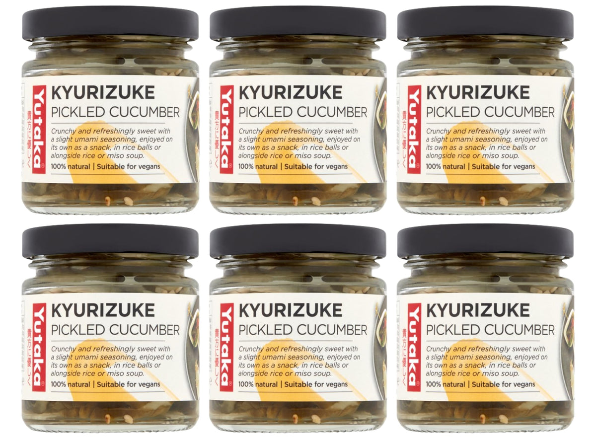 Yutaka Kyurizuke Pickled Cucumber - Authentic Japanese Flavor | 110g Jars | Pack of 6