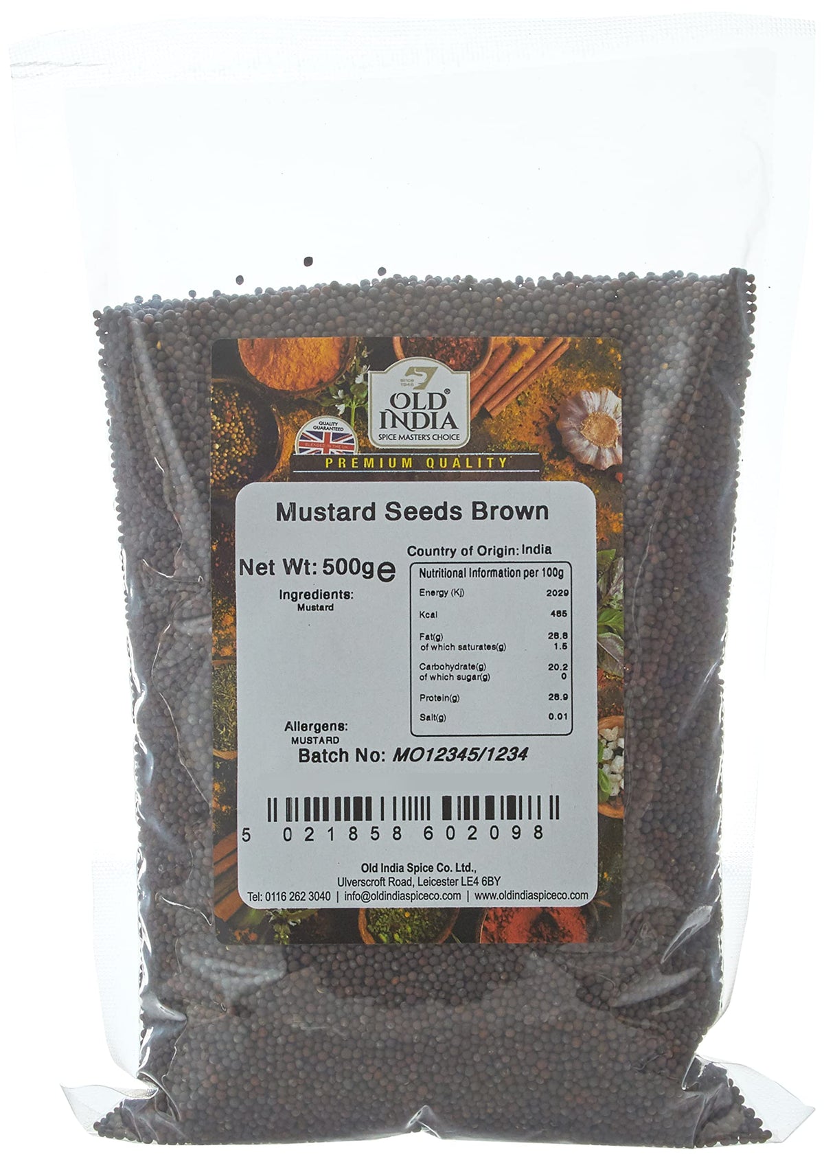 Old India Brown Mustard Seeds - 500g 1