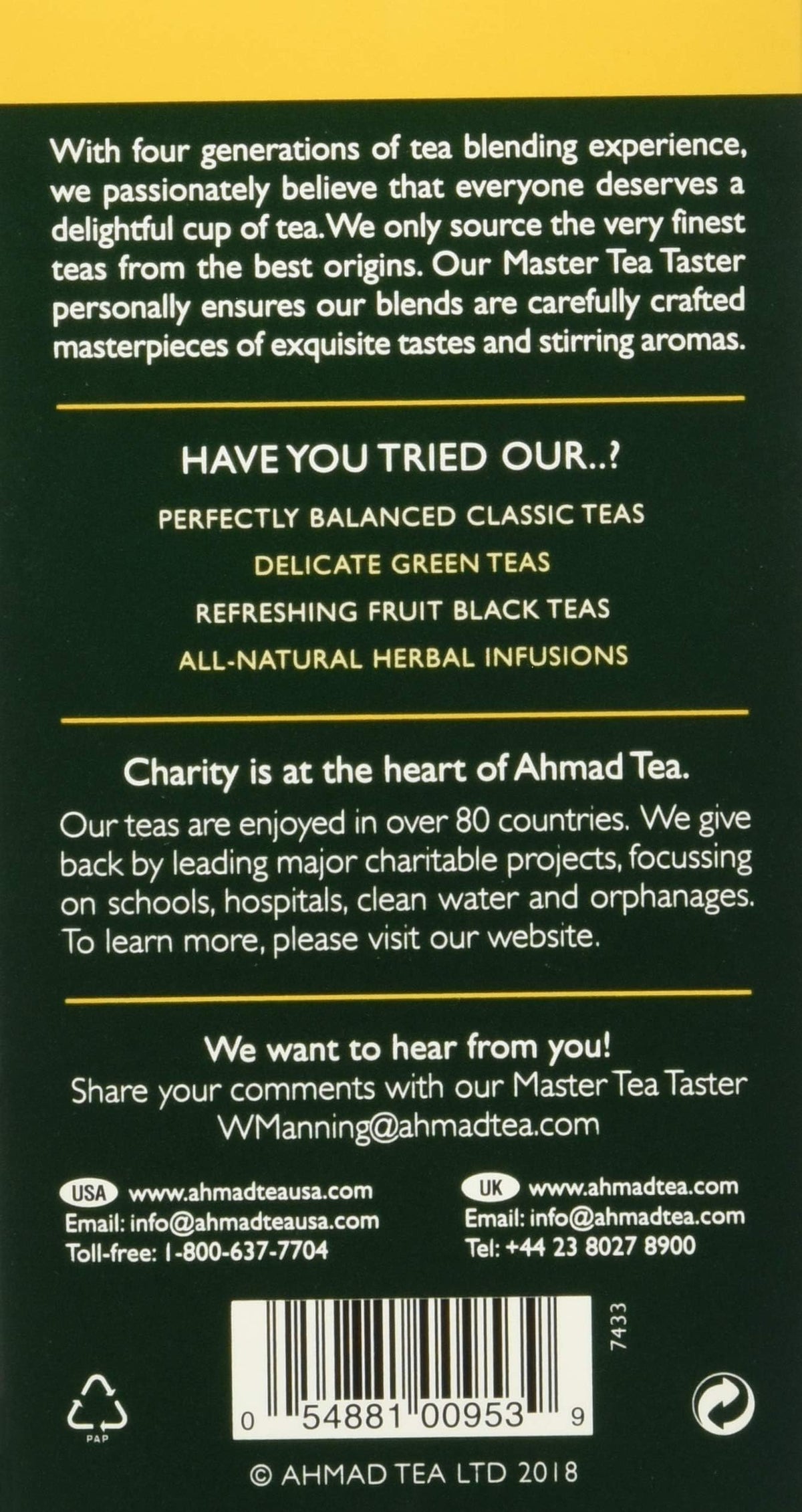 Ahmad Tea Apricot Sunrise Fruit Black Tea - 20 Teabags | 5 Pack | Black Tea, Apricot Flavoring 4