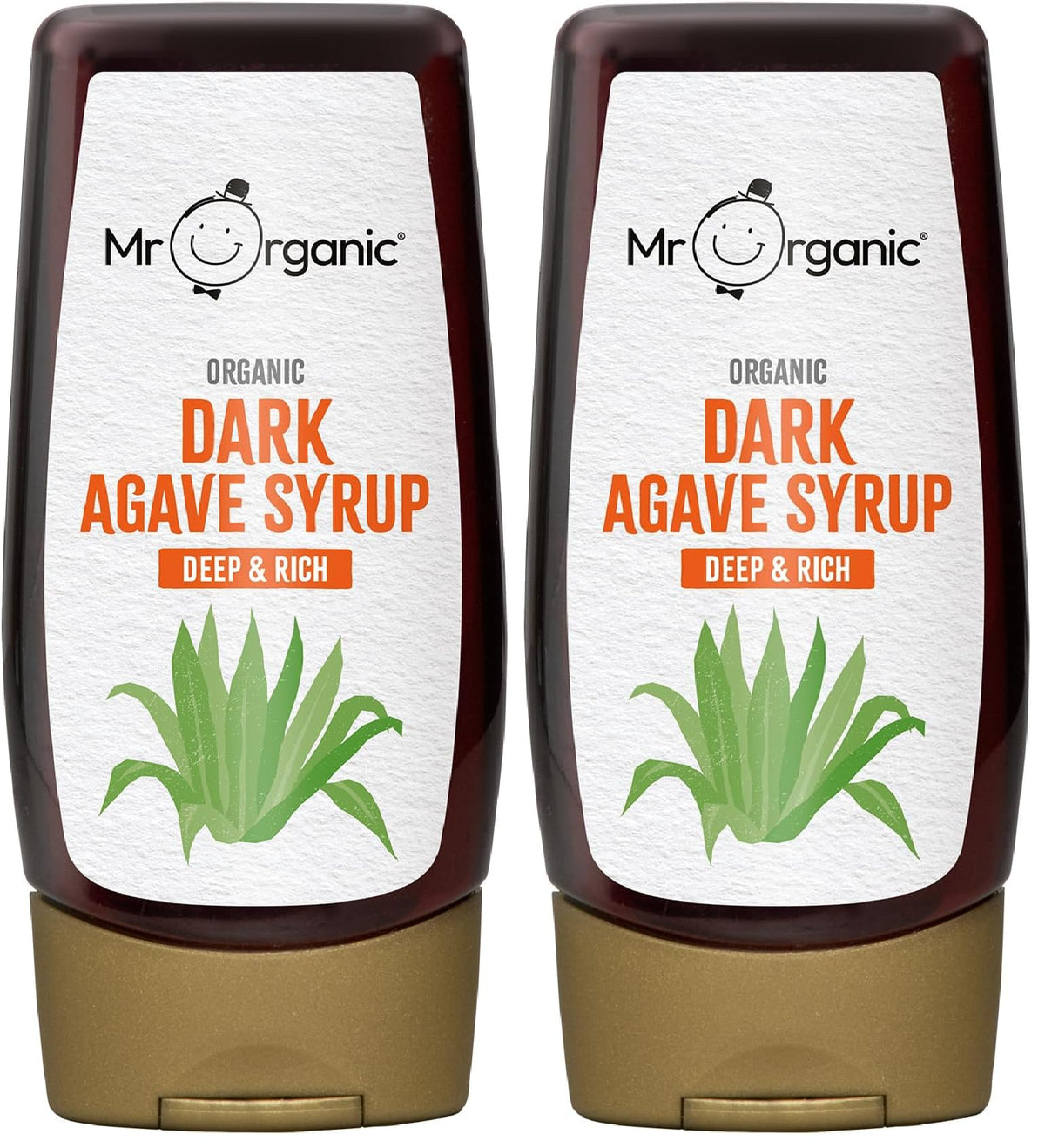 Mr Organic Dark Agave Syrup - 250 ml Bottle | Organic, Non-GMO, Preservative-Free