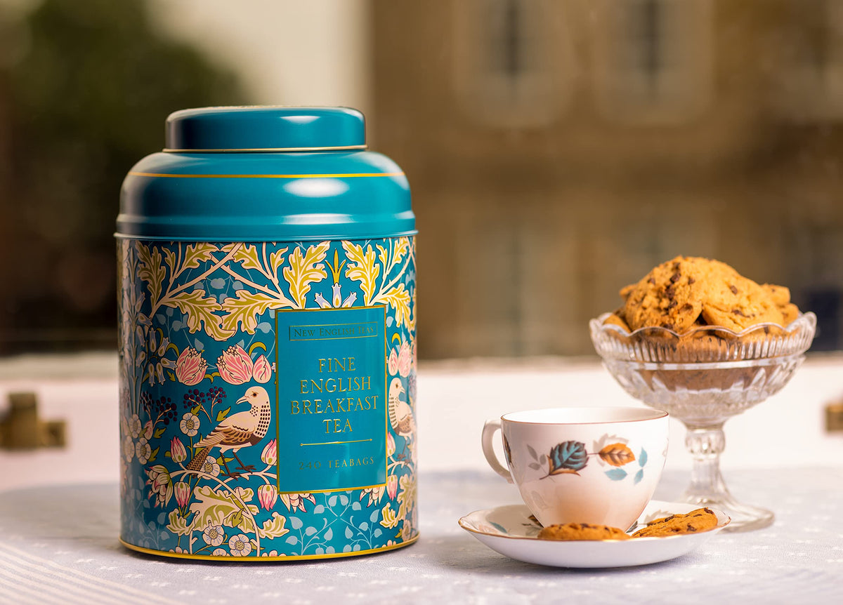 New English Teas Song Thrush Tea Tin - 240 English Breakfast Teabags 4