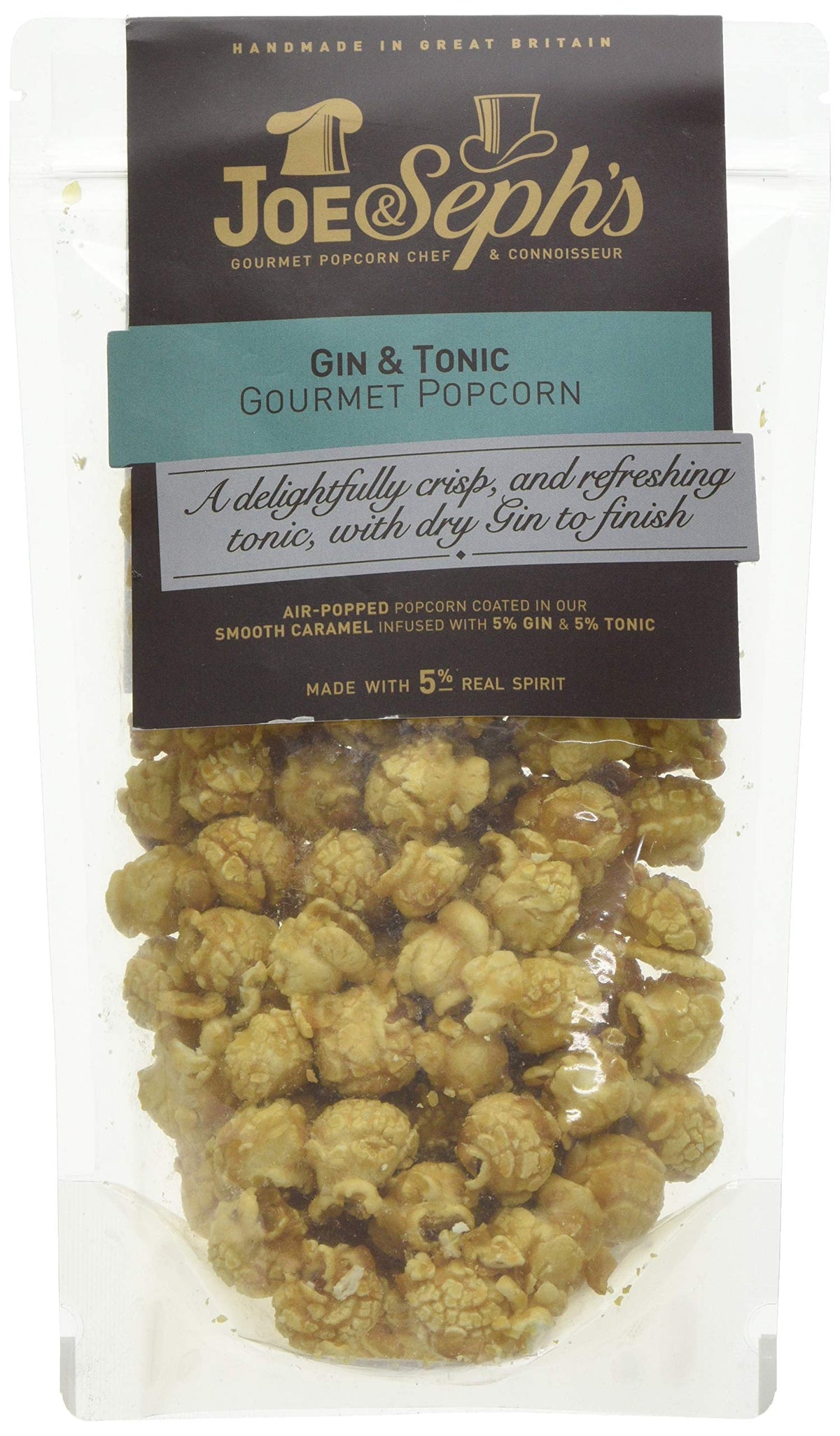 Joe & Seph's Gin & Tonic Popcorn Pouch - 70g