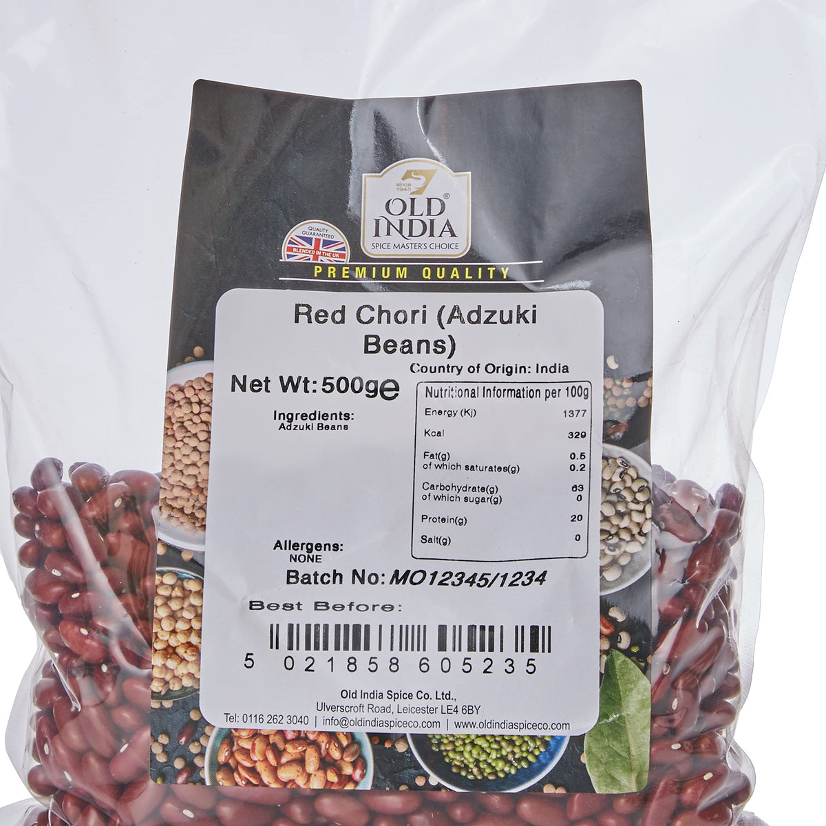 Old India Adzuki Beans - 100% Natural, Additive-Free | 500g