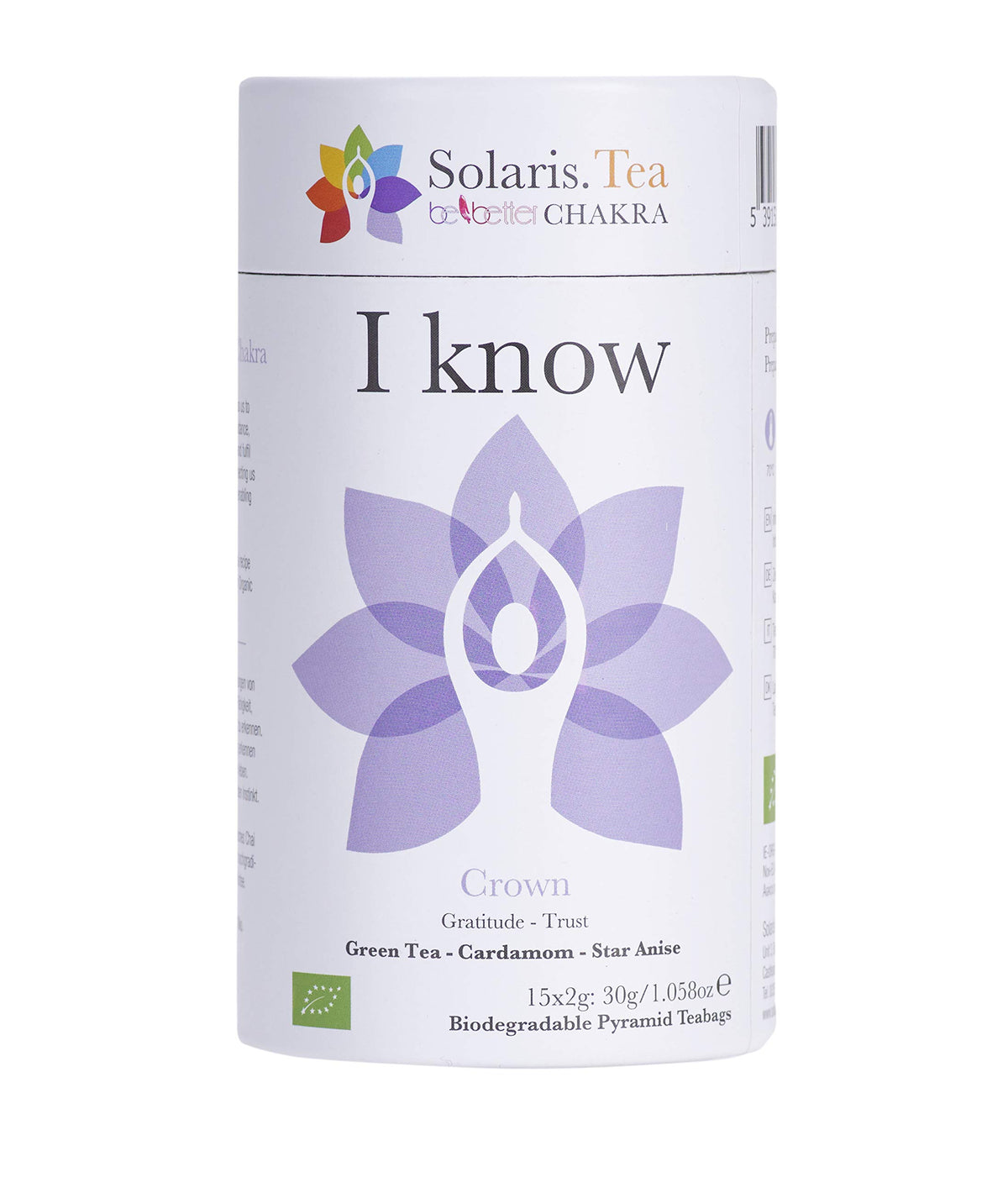 Solaris Tea 'I Know' Crown Chakra Herbal Tea - Organic, Vegan, Promotes Relaxation | 30g 3