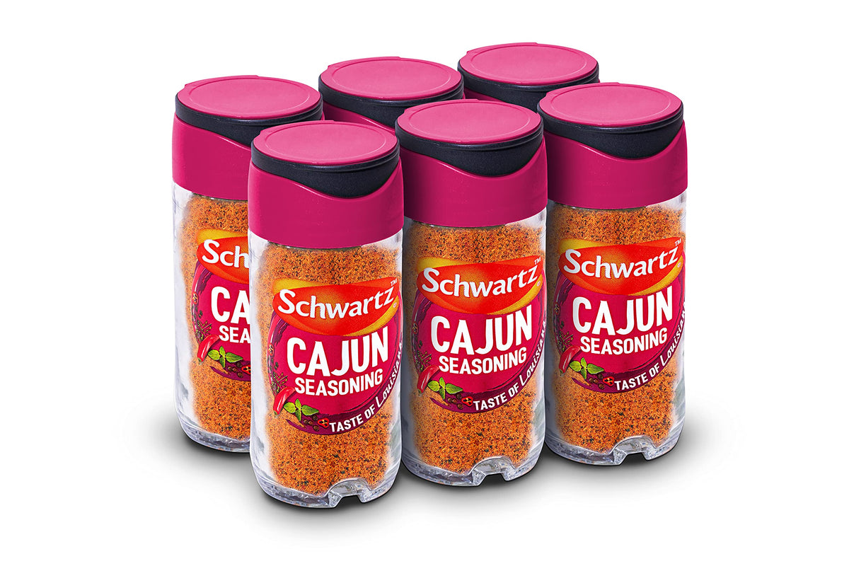 Schwartz Cajun Seasoning - Taste of Louisiana | 44g Jar | Pack of 6