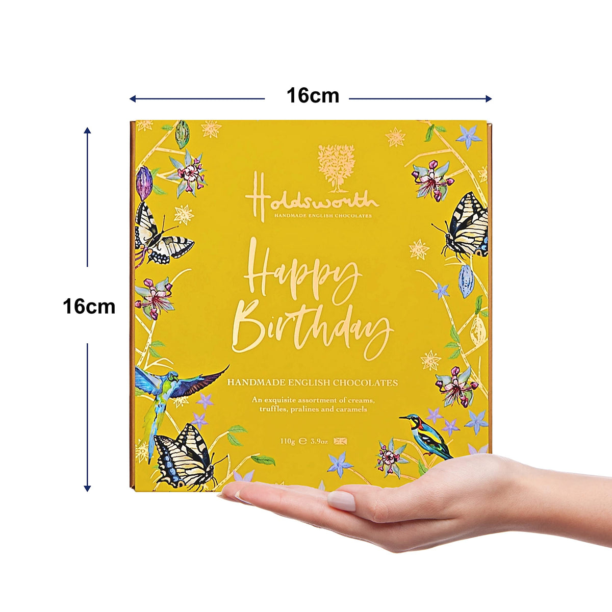 Holdsworth Handmade English Chocolates Happy Birthday Gift Box - 9 Assorted Chocolate Truffles 4