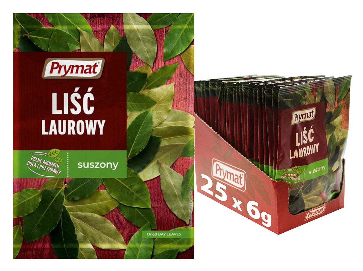 Prymat Bay Leaves - Sharp & Spicy Flavour | 6g Sachets | 25 Count