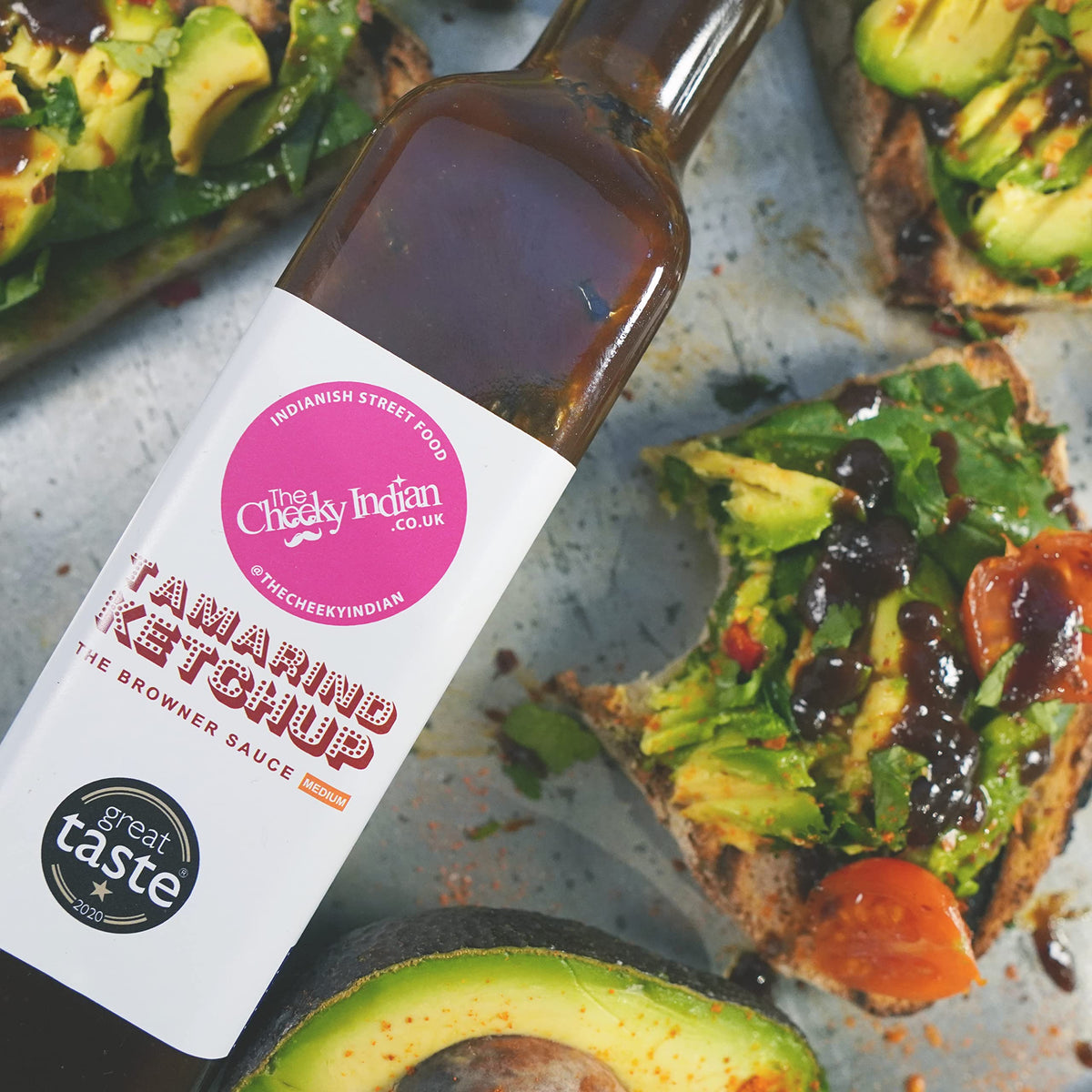 THE CHEEKY INDIAN Tamarind Ketchup - Medium Heat | Tangy & Spicy | 220g 3