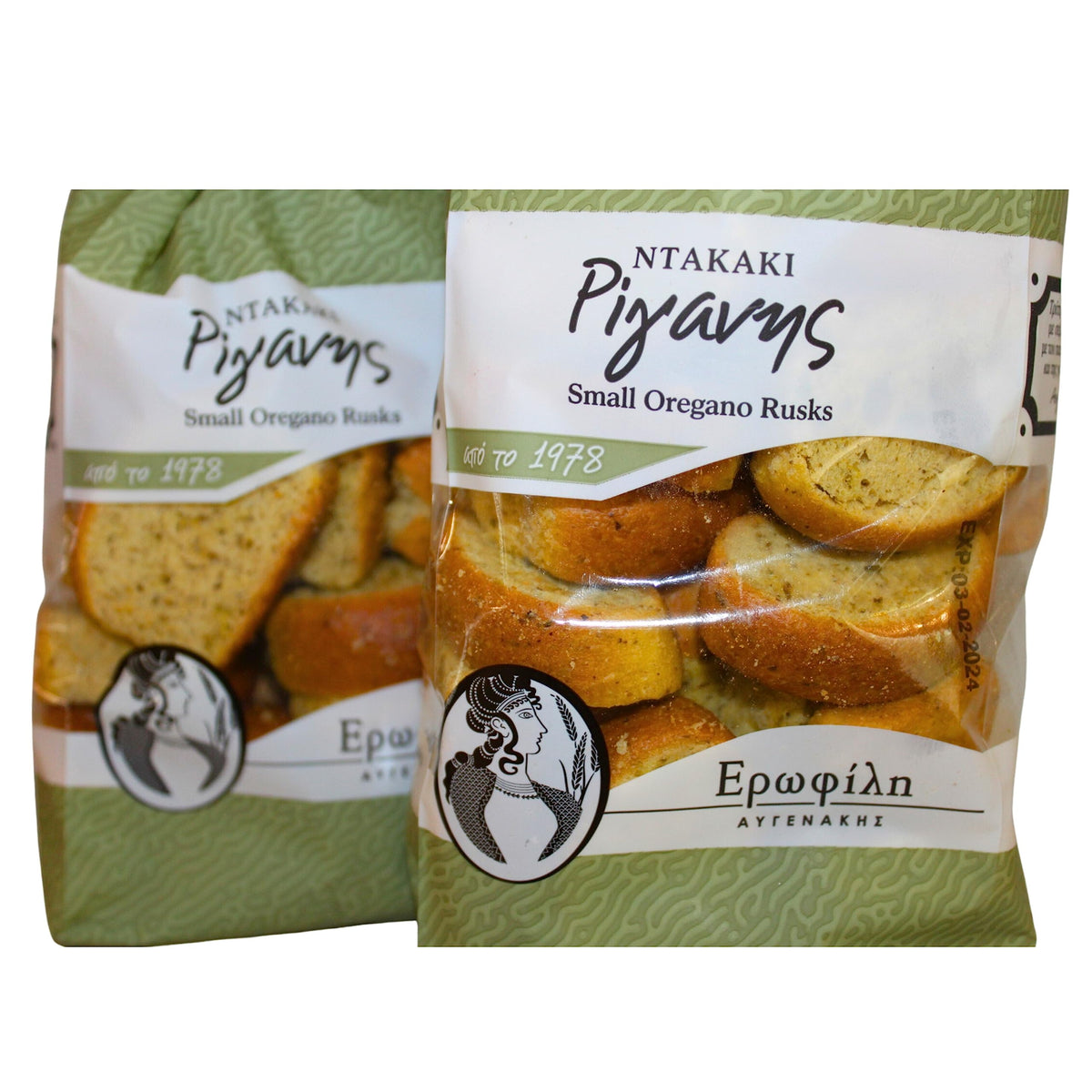 Erofili Small Oregano Rusks - Authentic Cretan Recipe, High Fibre, 600g (2 x 300g Packs) 5