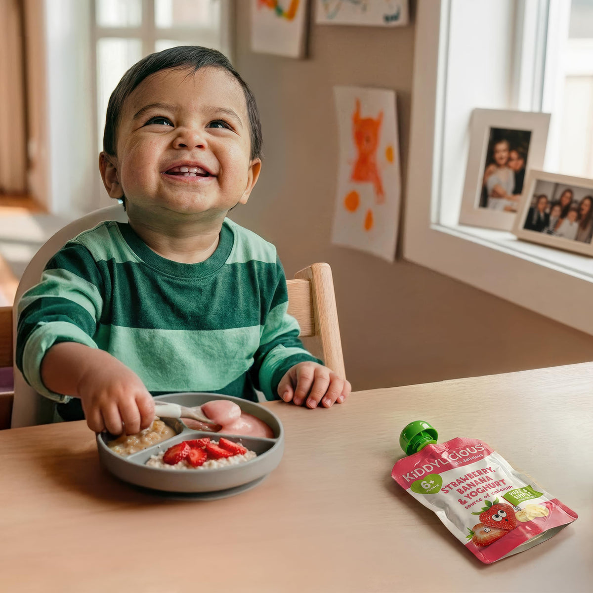 Kiddylicious Apple & Sweet Potato Fruit Pouches - 6+ Months - 100g (Pack of 6) 3