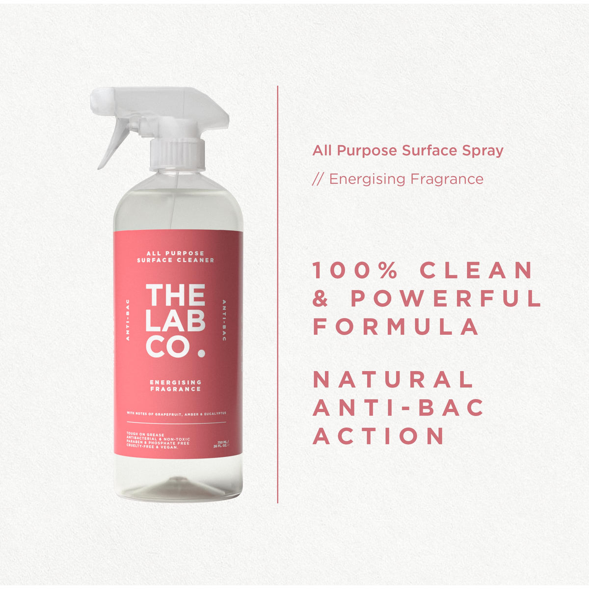 The Lab Co. Antibacterial All Purpose Cleaner - 750ml | Multi Surface, Streak Free, Pet Friendly 5