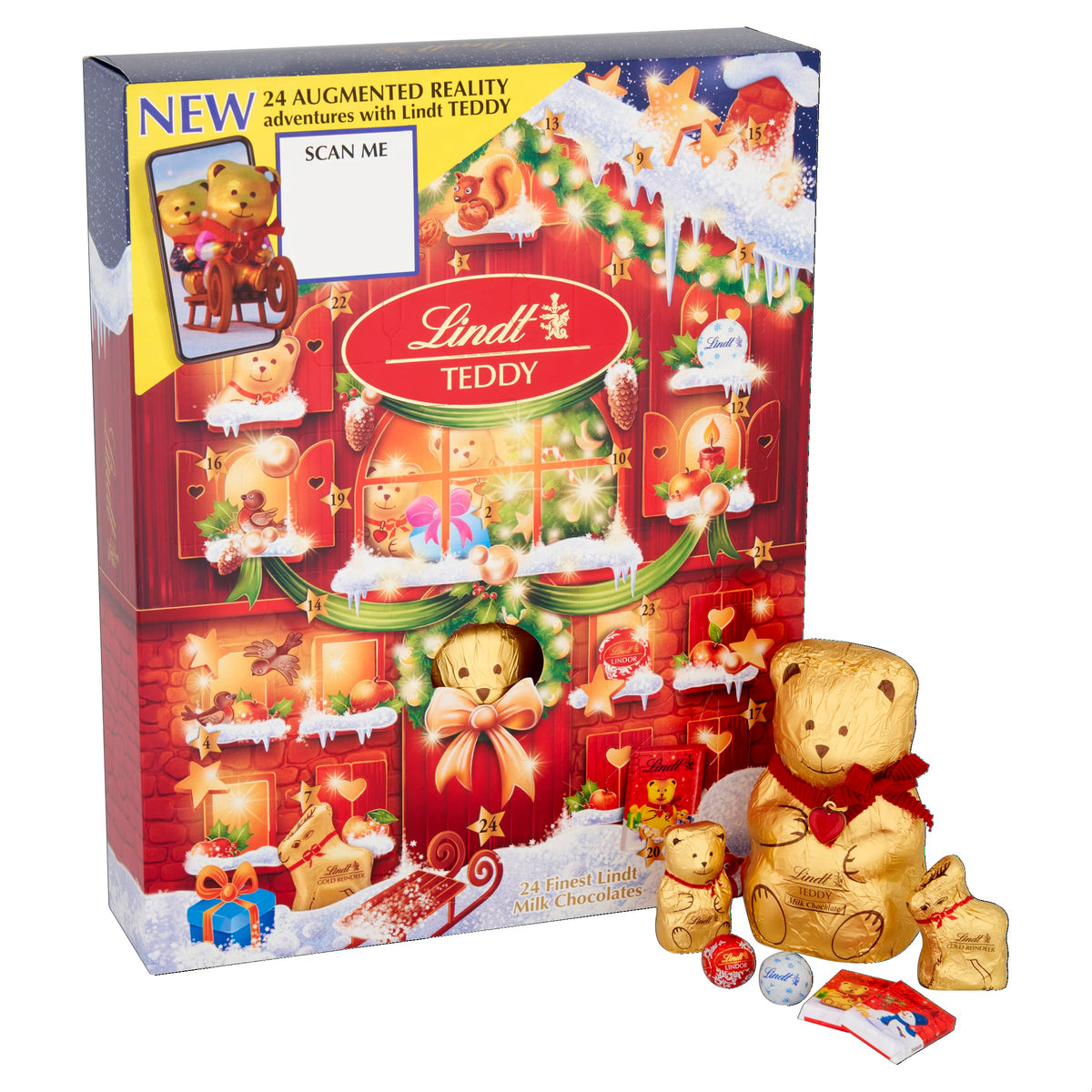 Lindt Teddy Advent Calendar - 24 Milk Chocolates | 250g 2