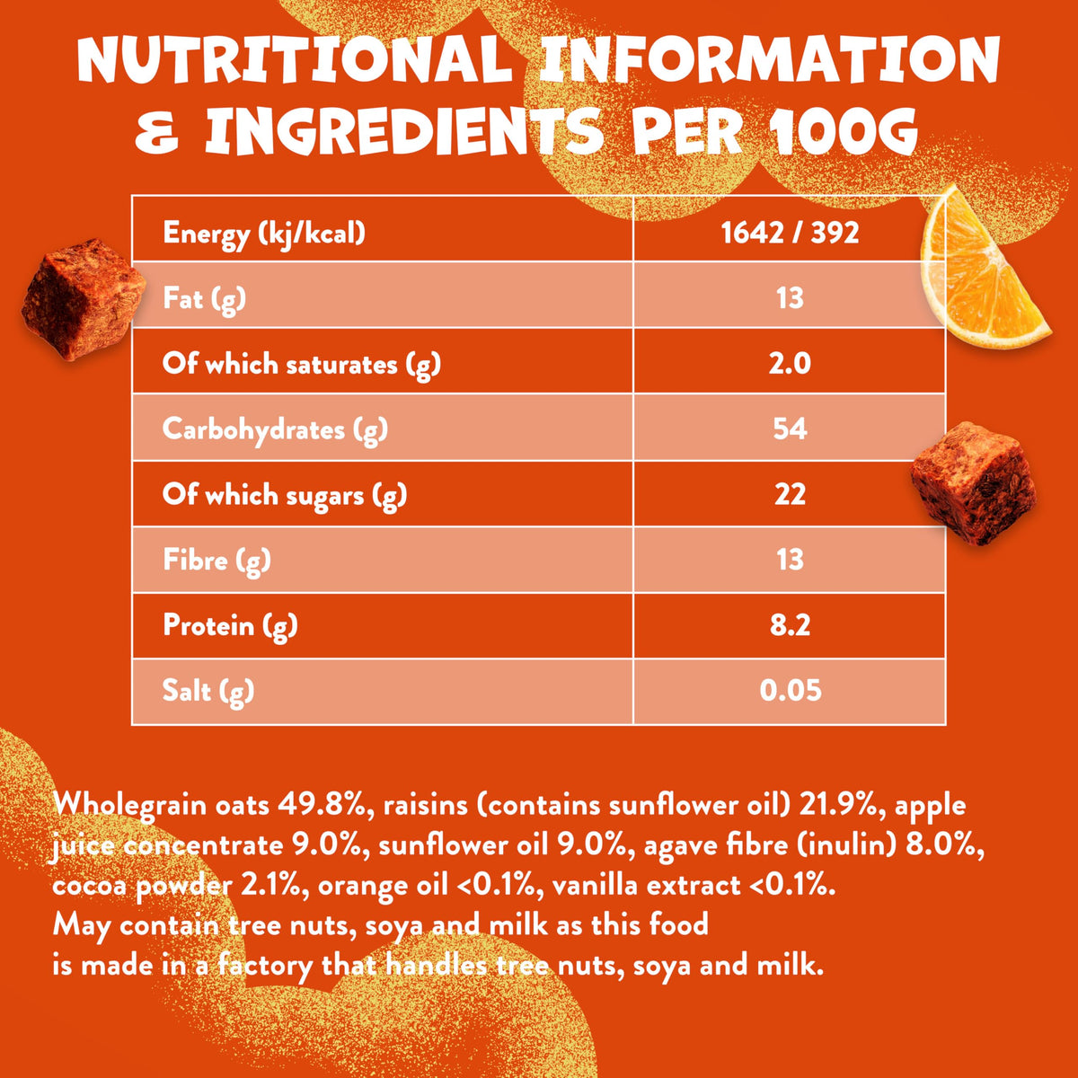 Goodies Choco Orange Mini Flapjack Oat Bar Bites - High Fibre, 16 Bites 5