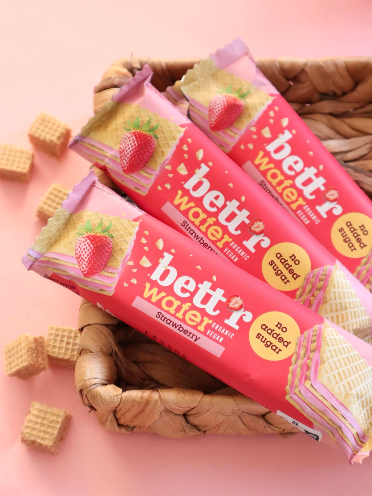 bett'r GUILT FREE Strawberry Wafers - No Added Sugar | Organic Ingredients 4