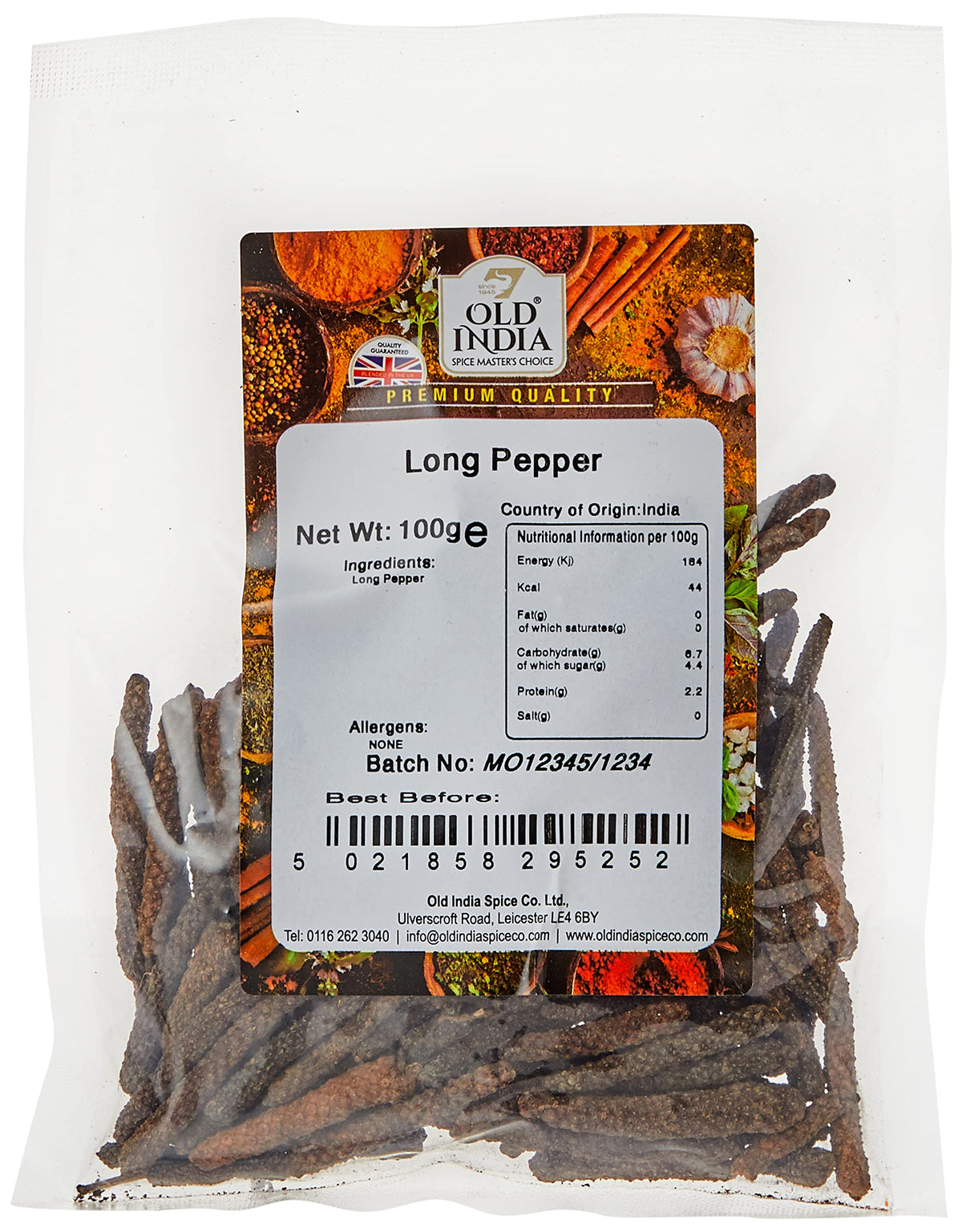 Old India Long Pepper - 100g | Natural, Additive-Free, GMO-Free 1