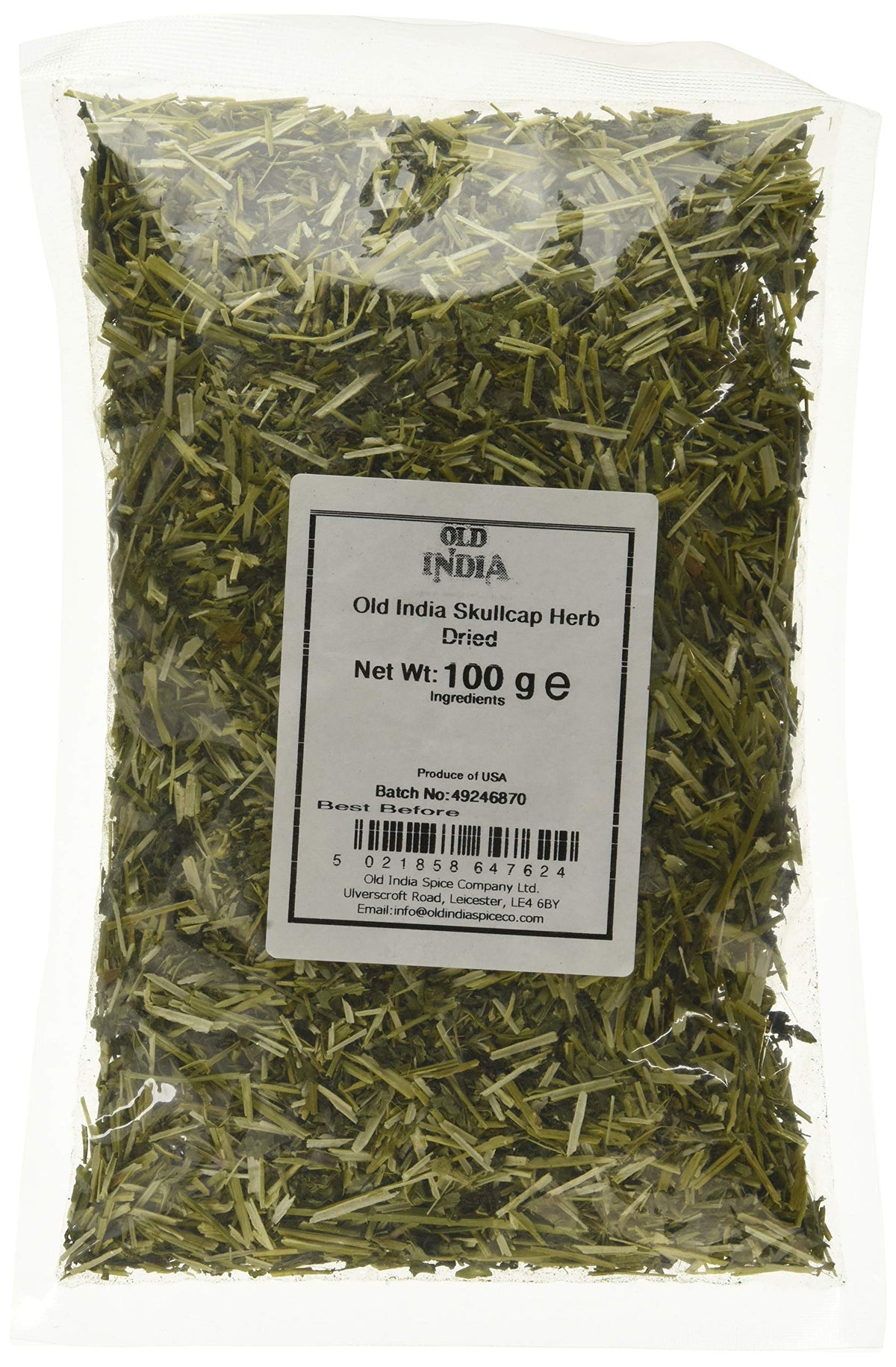 Old India Skullcap Dried Indian Seasoning - 100g 1