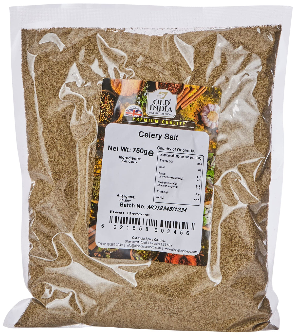 Old India Celery Salt - 100% Natural, Additive-Free, GMO-Free | 750g 1