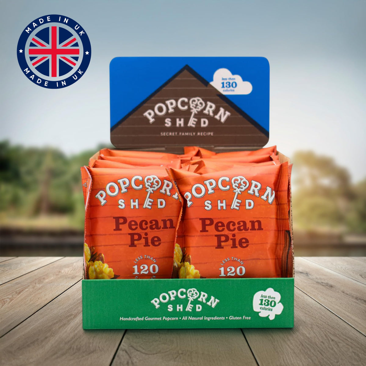 Popcorn Shed Pecan Pie Gourmet Popcorn - 16 x 24g Packs 6