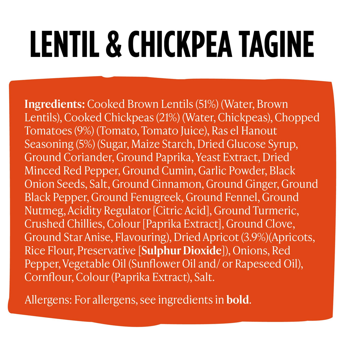 Merchant Gourmet Lentil & Chickpea Tagine with Ras El Hanout - Ready in 2 Mins | 6 x 280g Pouches | High Protein 4