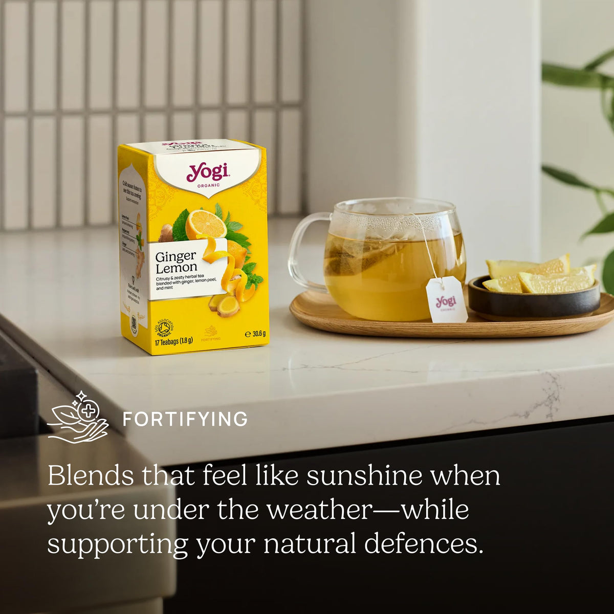 Yogi Ginger Lemon Organic Herbal Tea - Supports Digestion, Promotes Relaxation | 6 Boxes, 102 Tea Bags 4