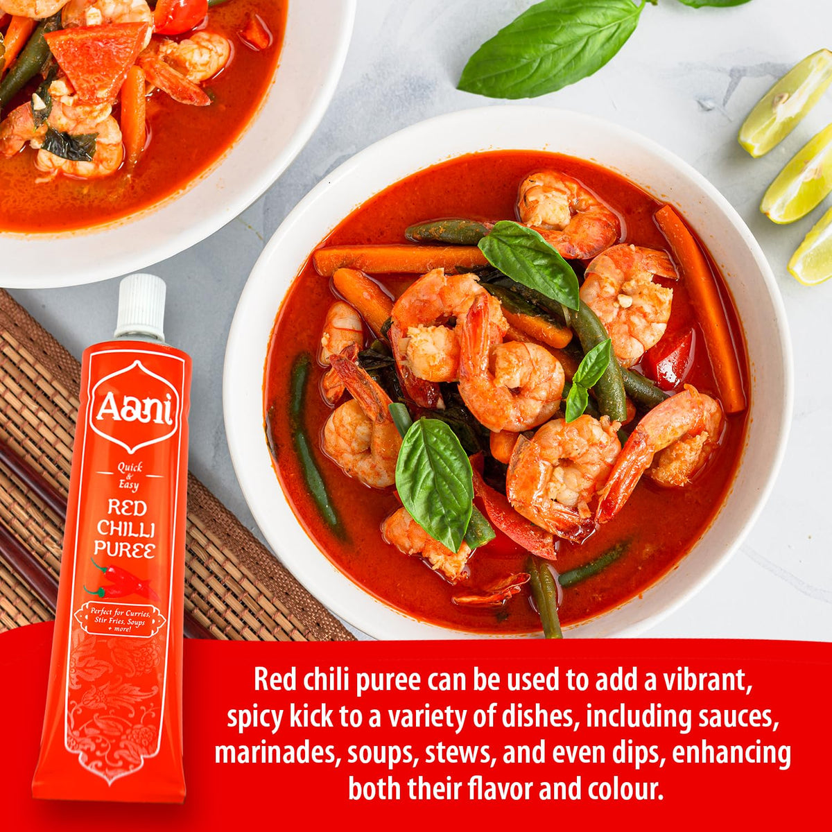 AANI Red Chilli Puree - Smooth & Versatile Heat | 110ml (Pack of 2)