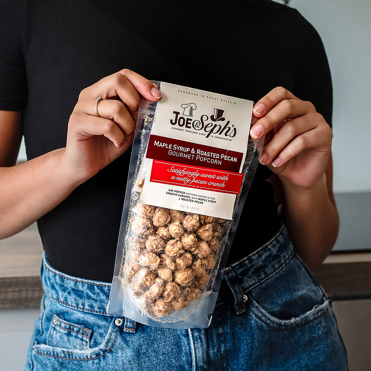 Joe & Seph's Maple Syrup & Roasted Pecan Gourmet Popcorn - 80g Bag | Gluten Free | Vegetarian 5