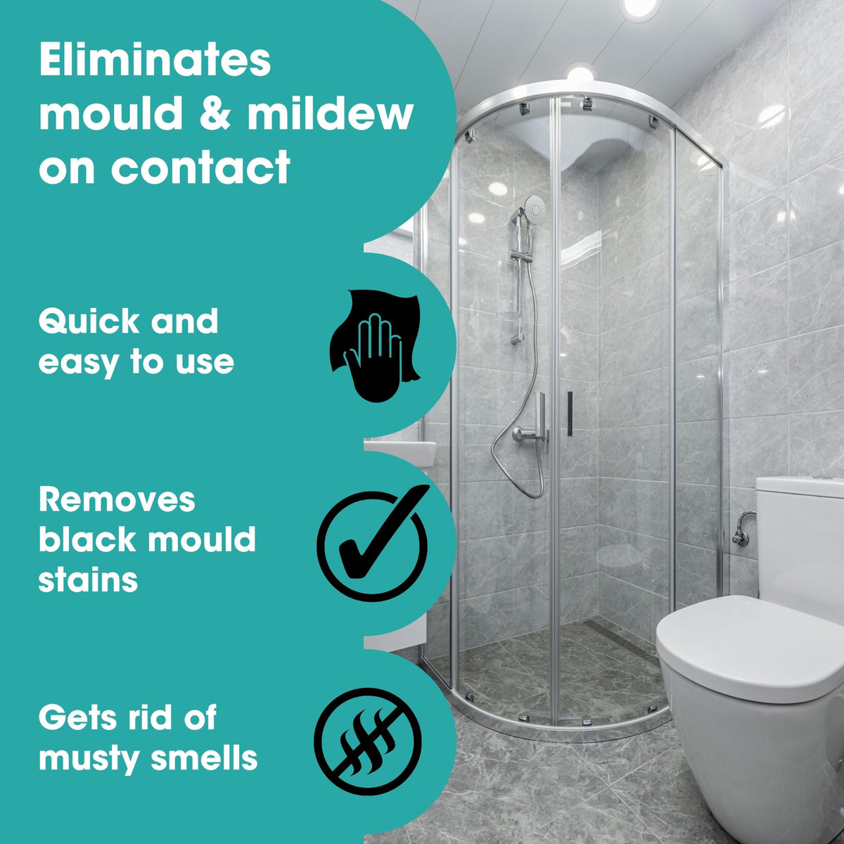 Furniture Clinic Mould Remover Spray - 500ml Bottle | Kills Mould & Mildew | Fresh Scent