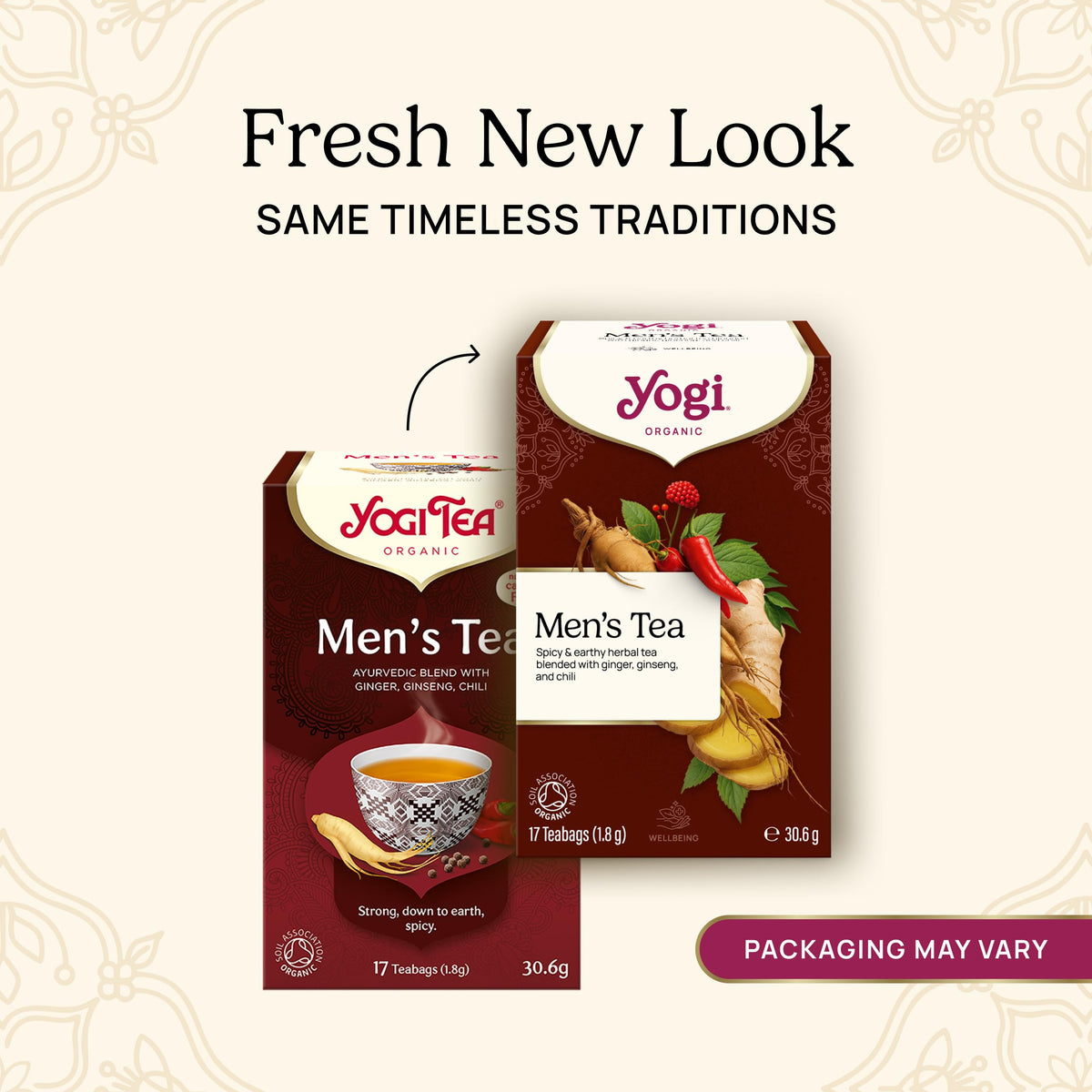 Yogi Men's Organic Herbal Tea - 102 Tea Bags, 6 Boxes 3