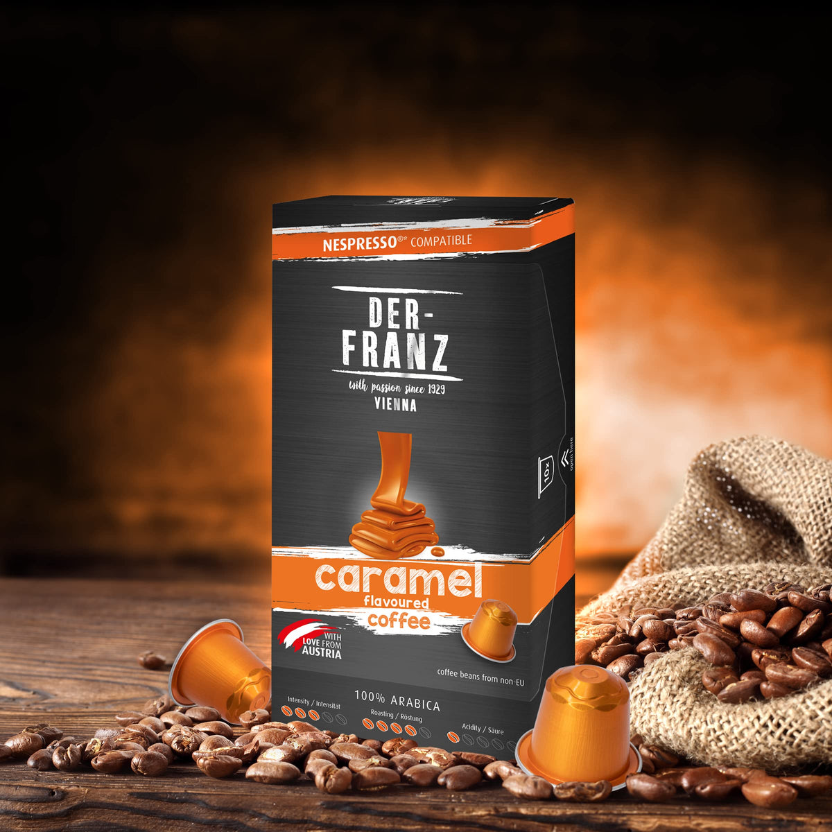 Der-Franz Caramel Aroma Coffee Capsules - 10 Count (Pack of 2) 4