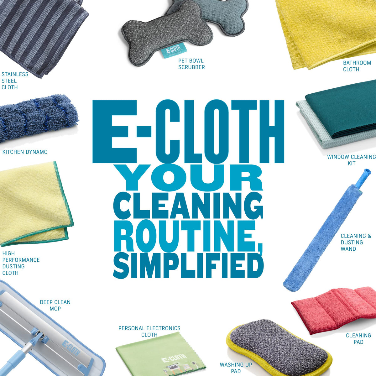 E-Cloth Deep Clean Mop Head - Microfiber, Reusable, Pack of 2 6
