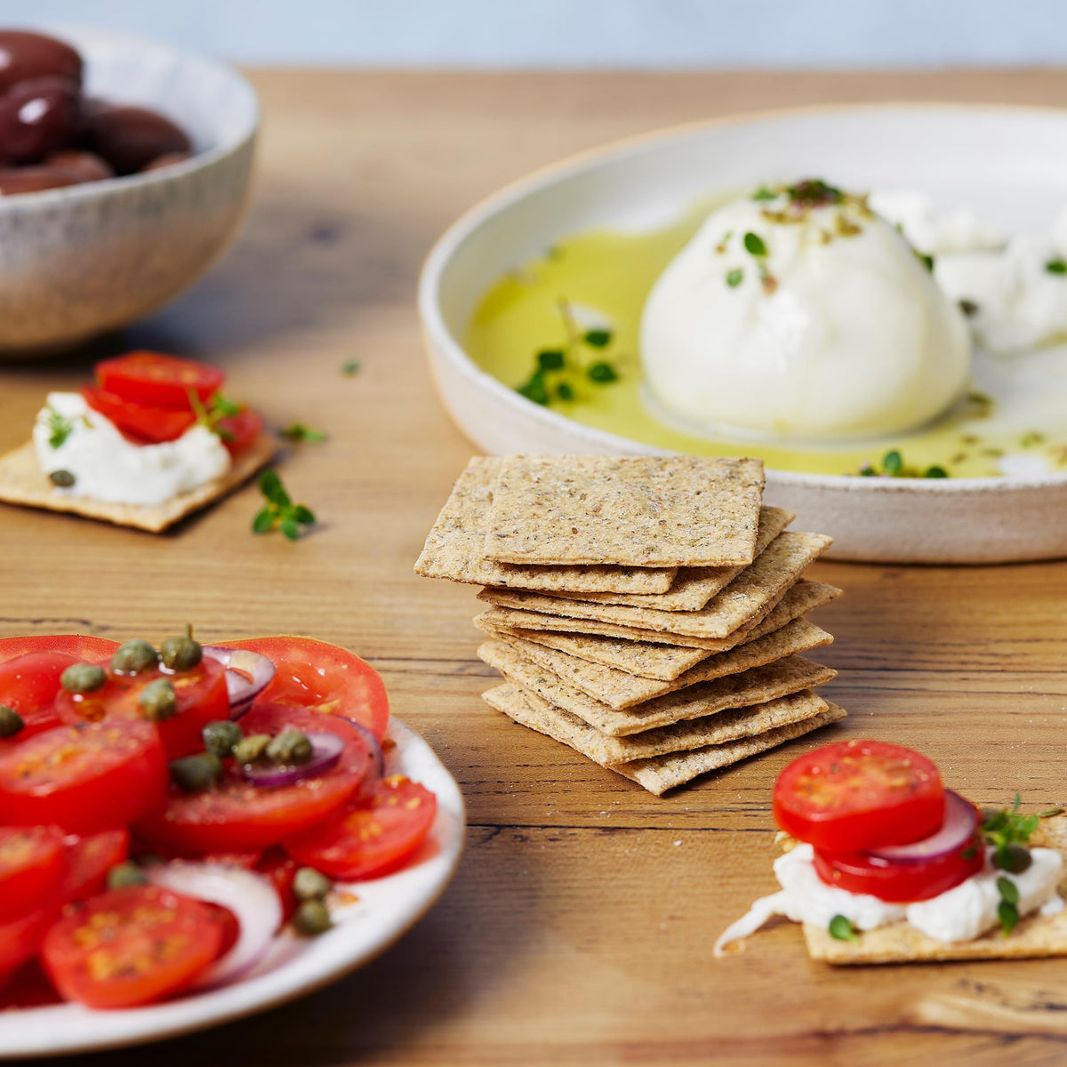 Peter's Yard Oregano and Olive Oil Sourdough Crackers - 90g Pack 3