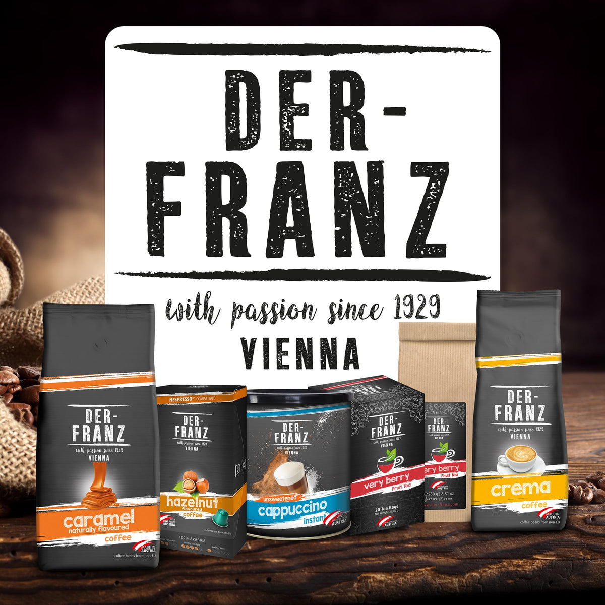 Der-Franz Dark Drinking Chocolate - 38.9% Cocoa | 1000g Pack of 2 5