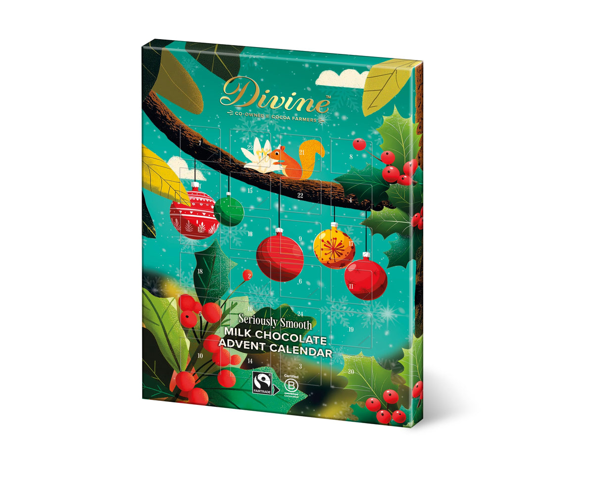 Divine Fairtrade Milk Chocolate Advent Calendar - 85g