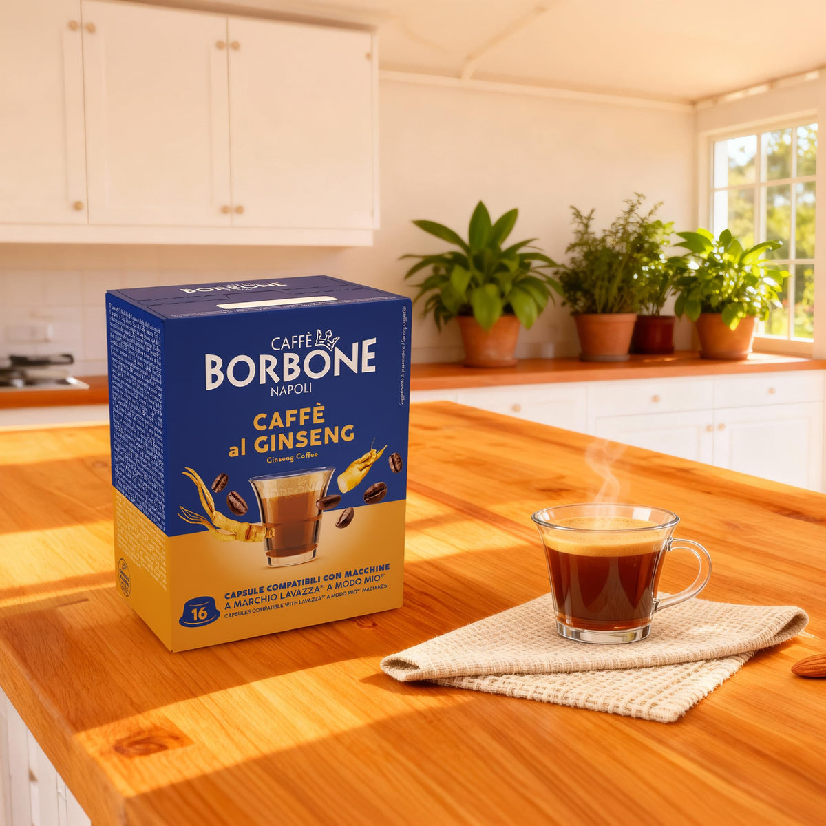 Caffè Borbone Ginseng Coffee Pods - 96 Capsules | Lavazza A Modo Mio Compatible | Gluten-Free 4