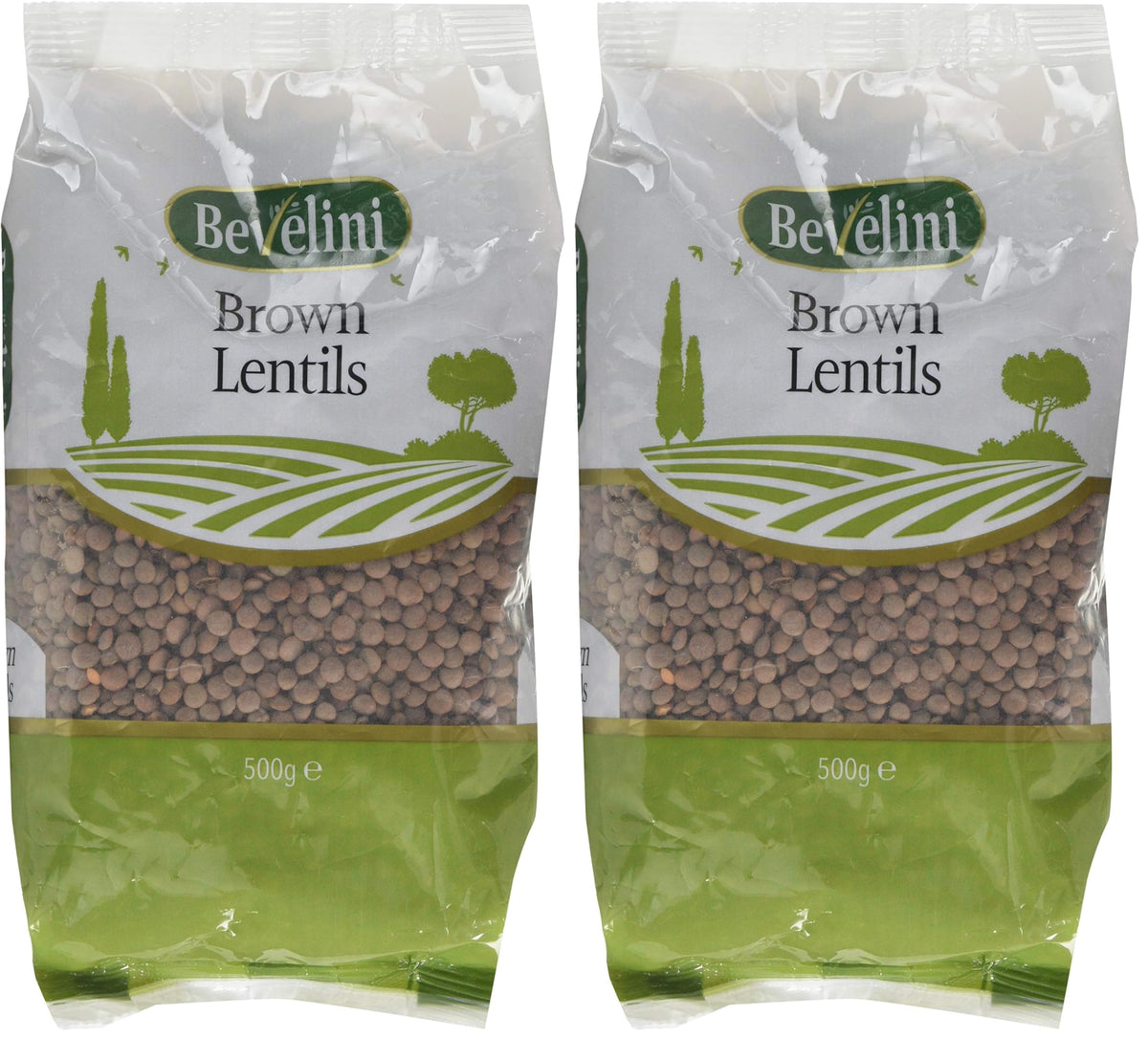 Bevelini Brown Lentils - Source of Protein | 1000g Pack | Mediterranean Staple